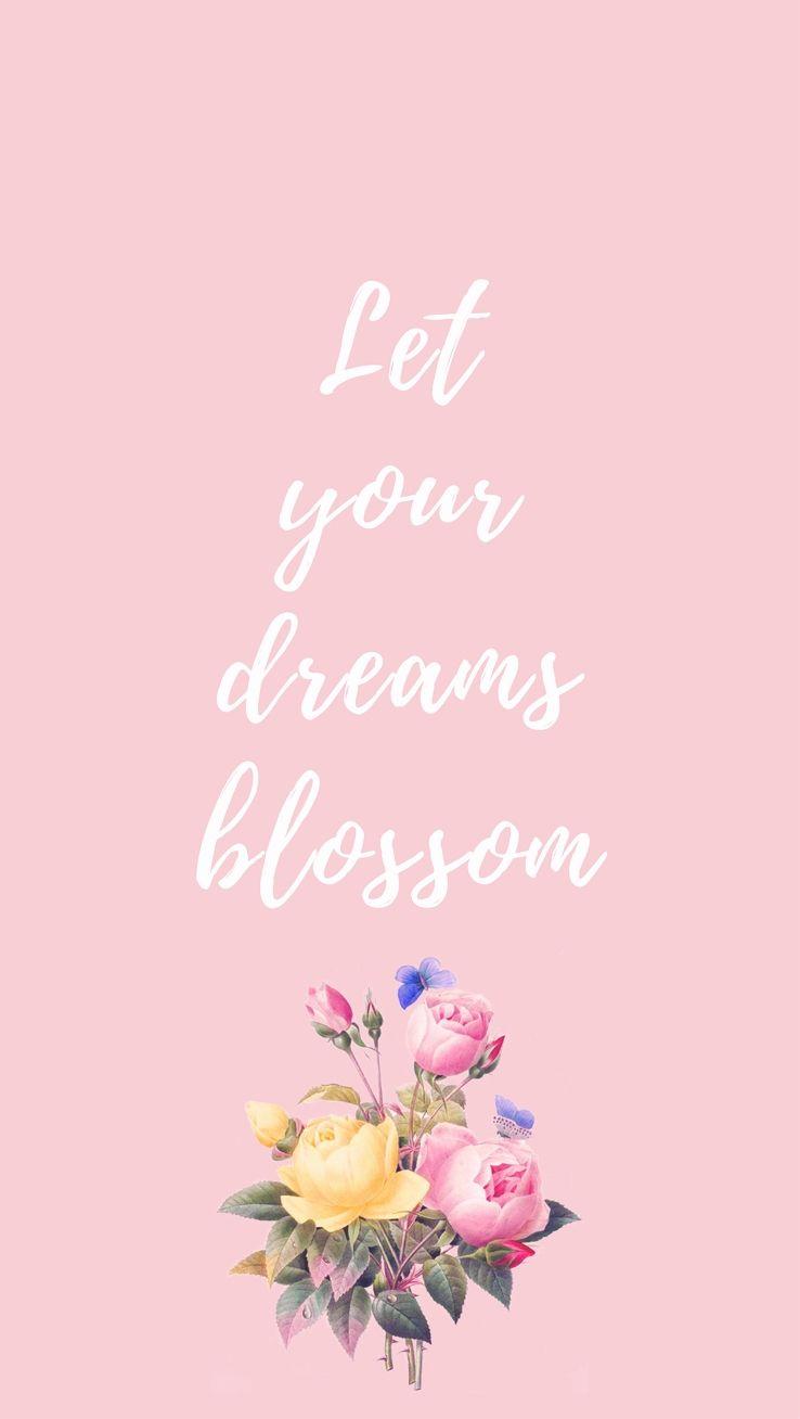 738x1308 Carpe Diem iPhone Wallpaper Lovely Pink Floral iPhone Wallpaper