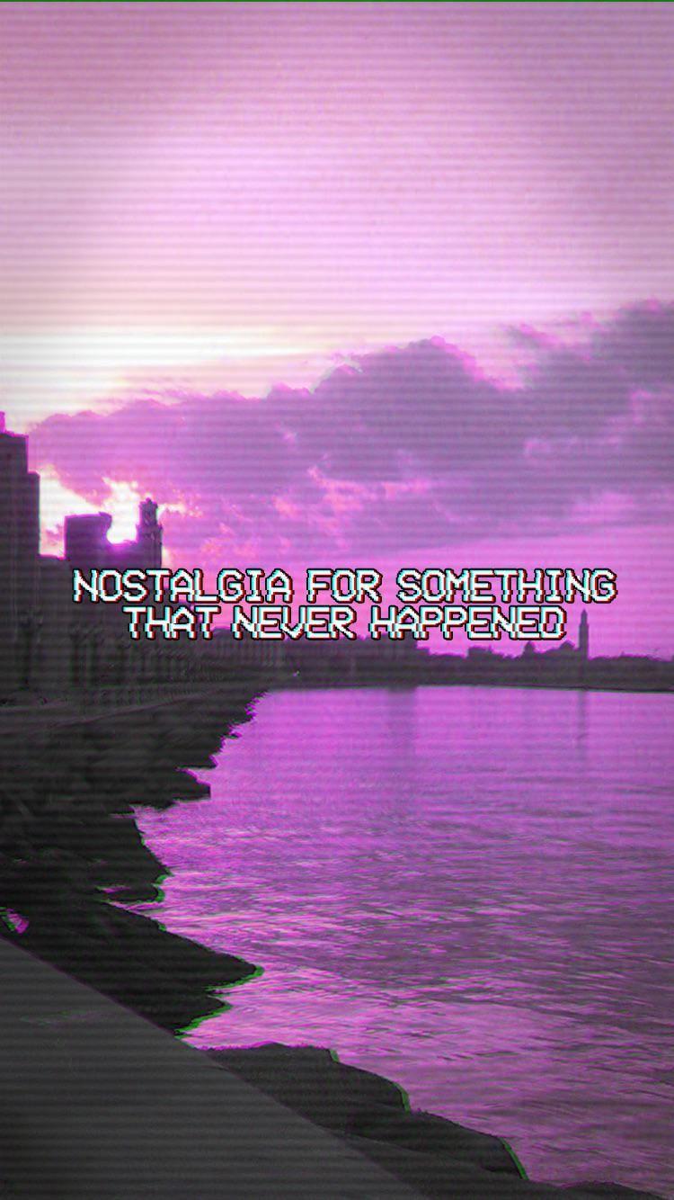 750x1334 Aesthetic Nostalgia Wallpaper