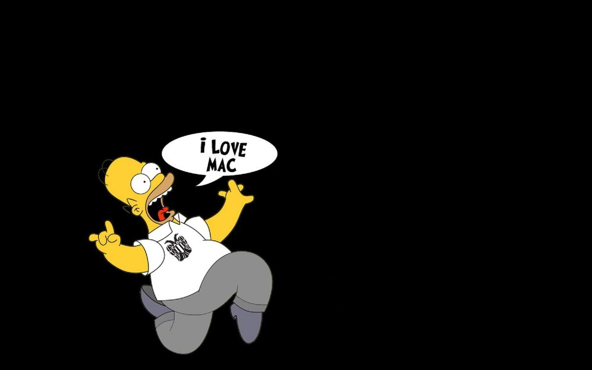 1920x1200 Homer Simpson Mac Wallpaper