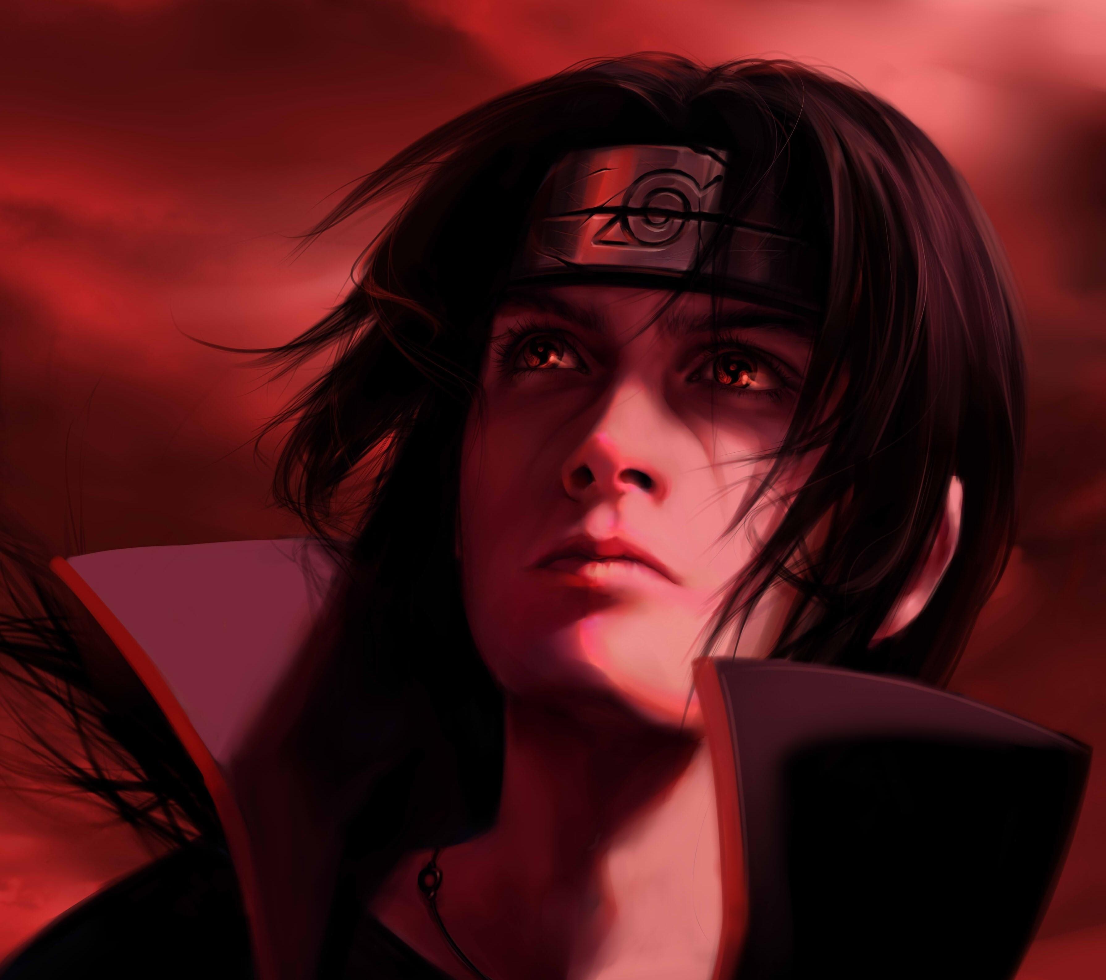3580x3172 Olggah, Naruto, Itachi uchiha, Mangekyou sharingan wallpaper
