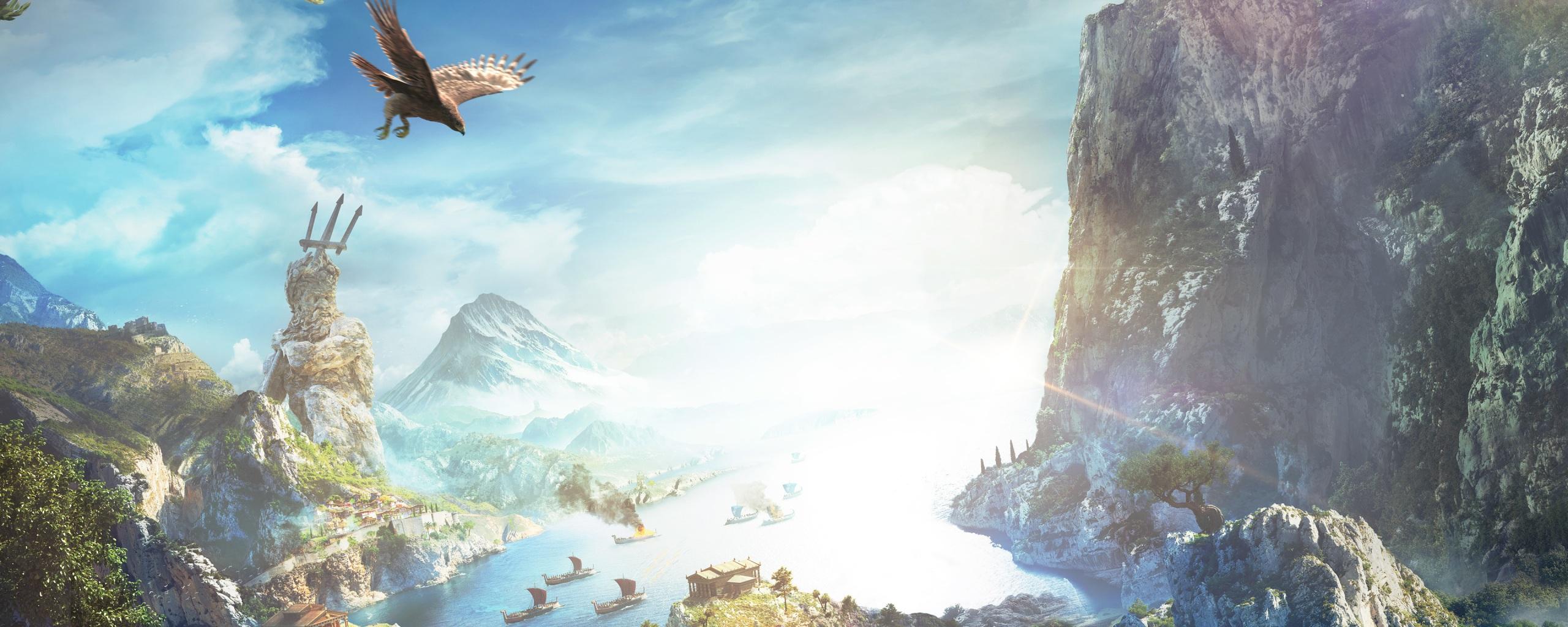 2560x1024 Wallpaper 4k Assassins Creed Odyssey Nature Background Key Art 4k Wallpaper