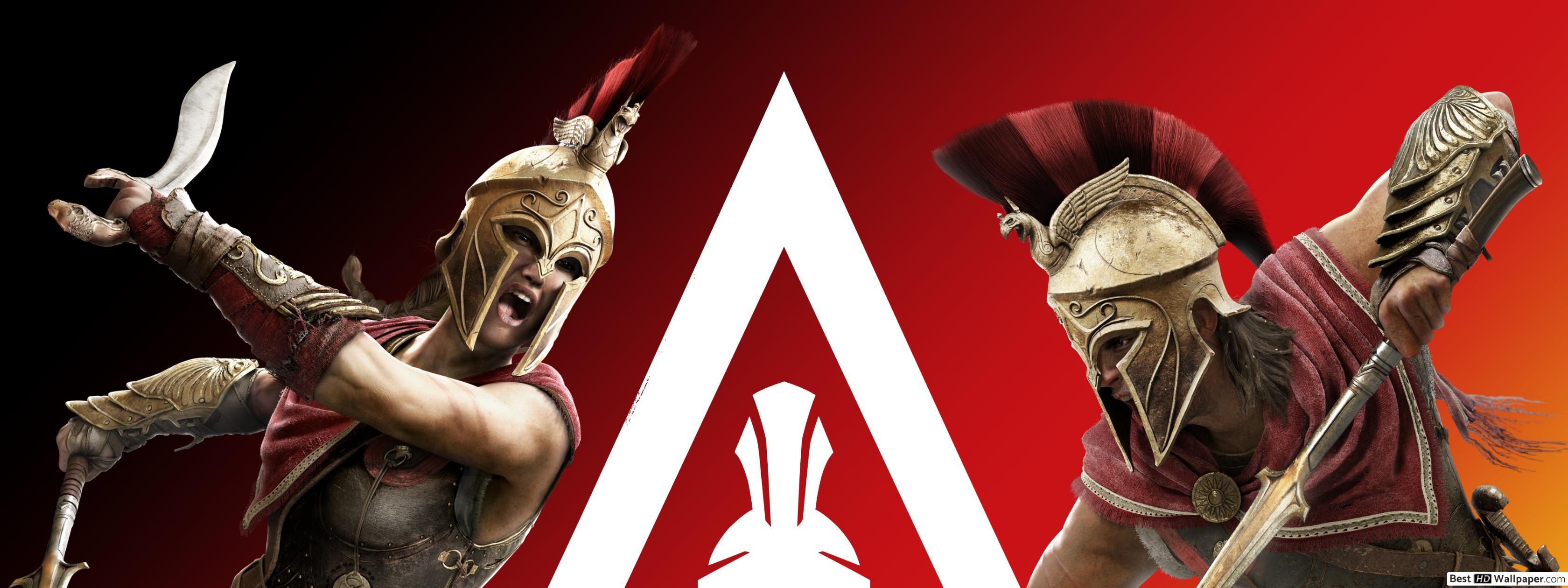 3360x1260 Assassin's Creed Odyssey HD wallpaper download