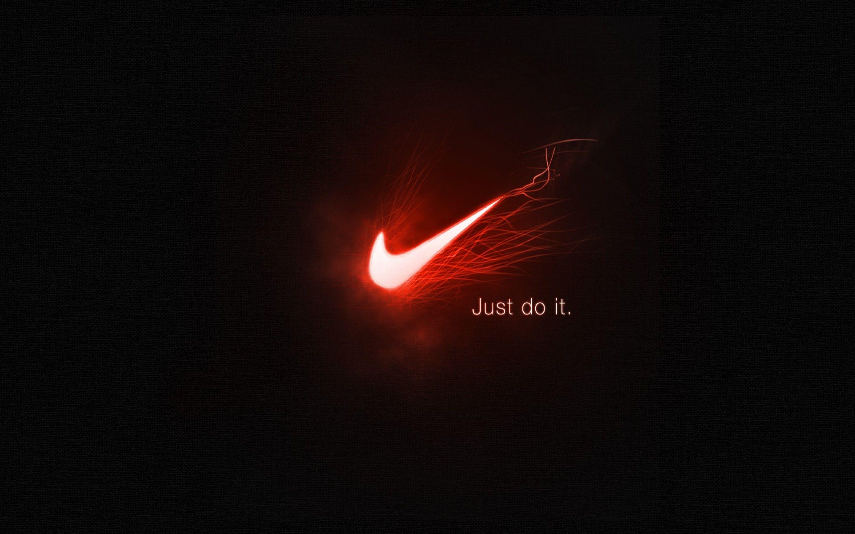 2880x1800 Logo Nike Hiệu ứng màu đỏ Hình nền mát mẻ Hình nền máy tính để bàn HD