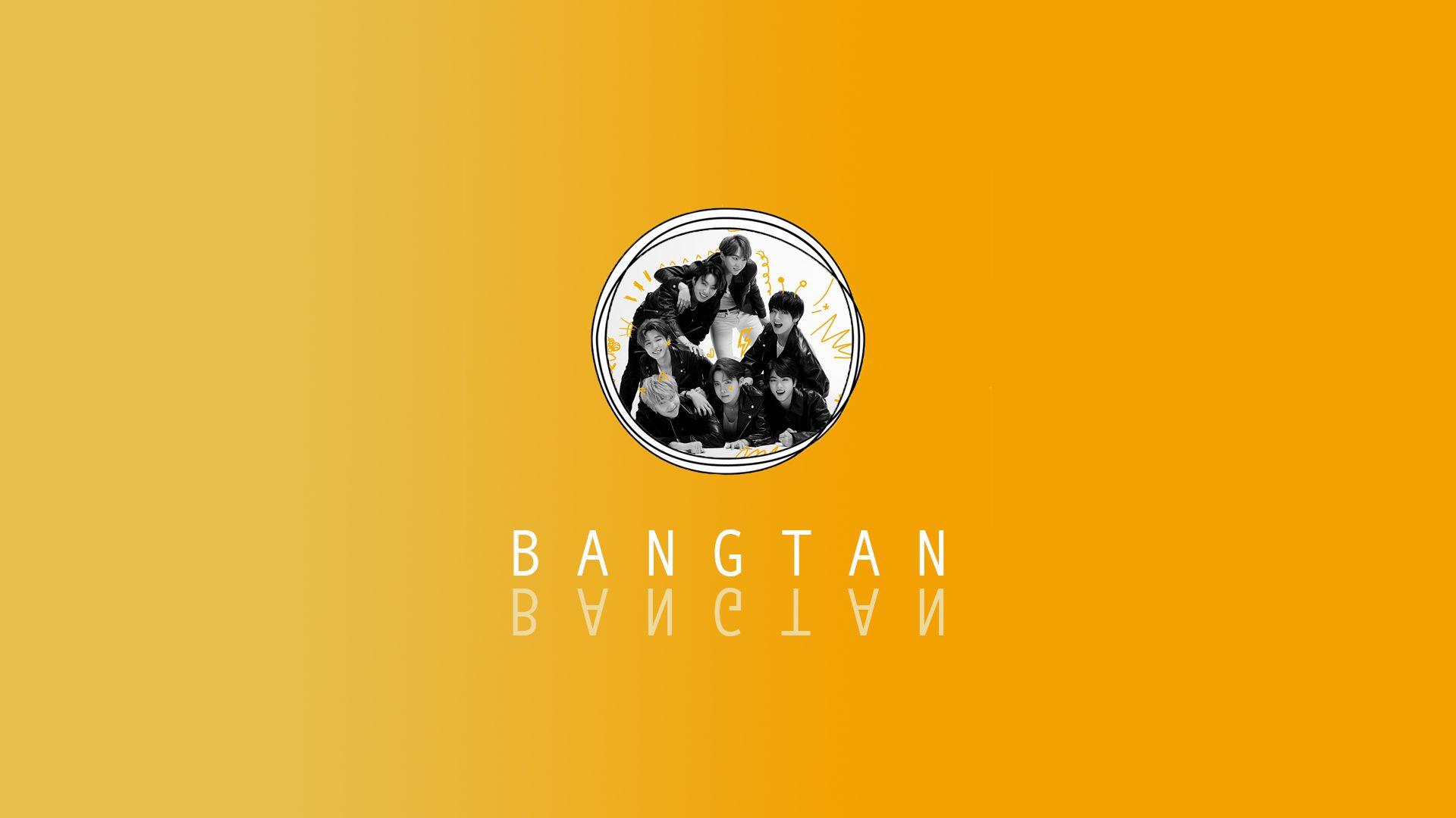 1920x1080 Yellow BTS wallpaper. Bts laptop wallpaper, Bts wallpaper, Wallpaper