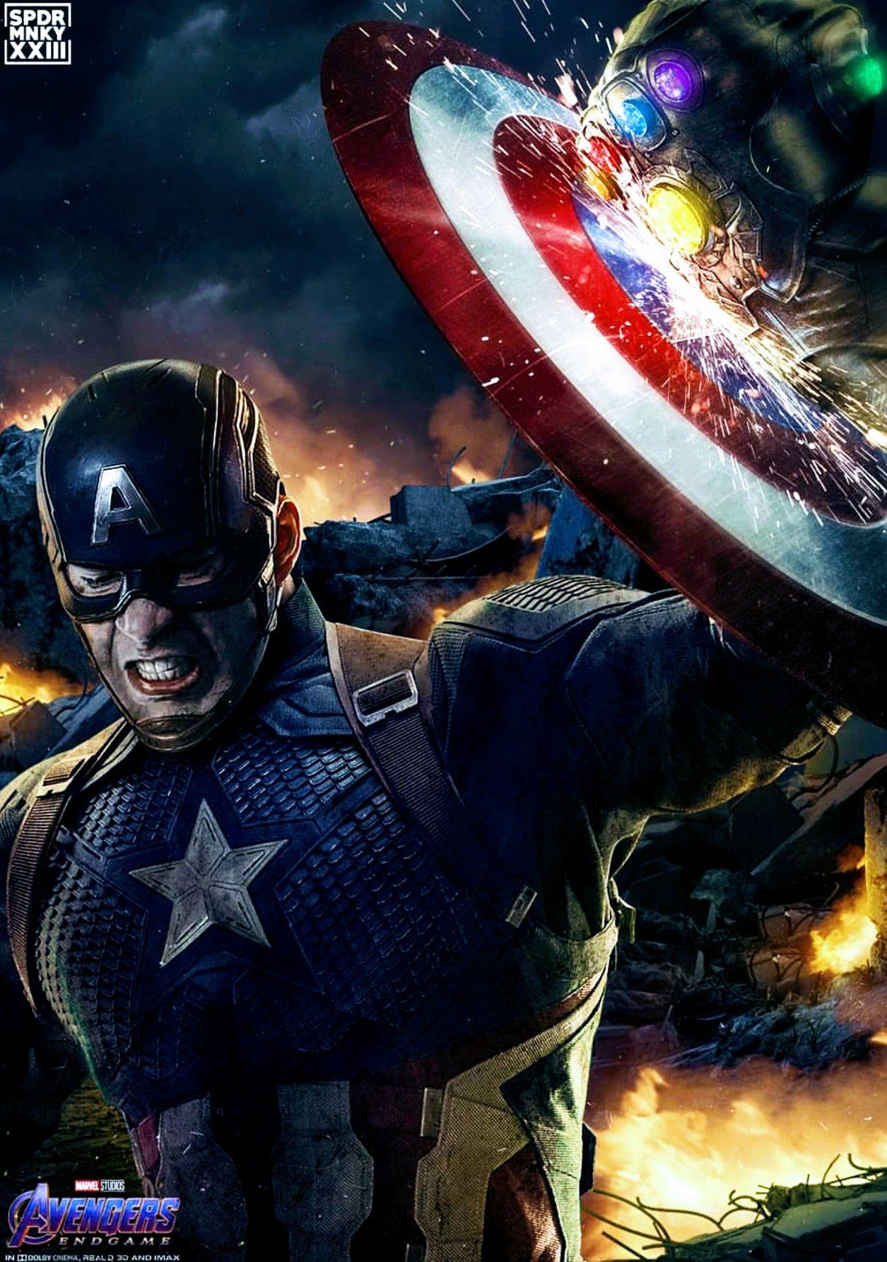 1255x1784 Download Avengers Endgame Wallpaper Captain America Vs Thanos Army