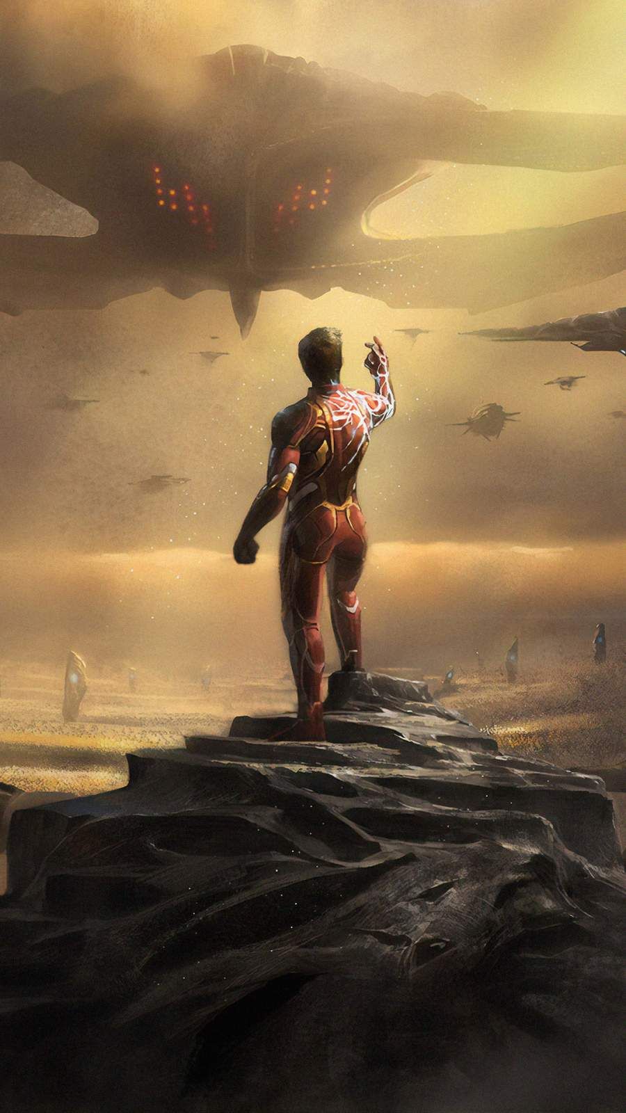 900x1600 Iron Man Vs Thanos Army Waiting IPhone Wallpaper. Iron man HD wallpaper, Marvel, Iron man superhero
