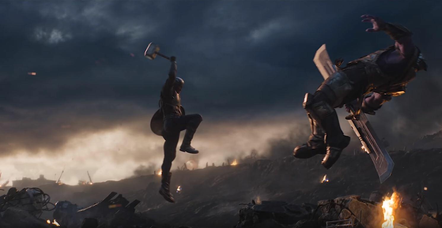 1491x771 Avengers End Game: Captain America wields the Mjolnir, David Weinstein