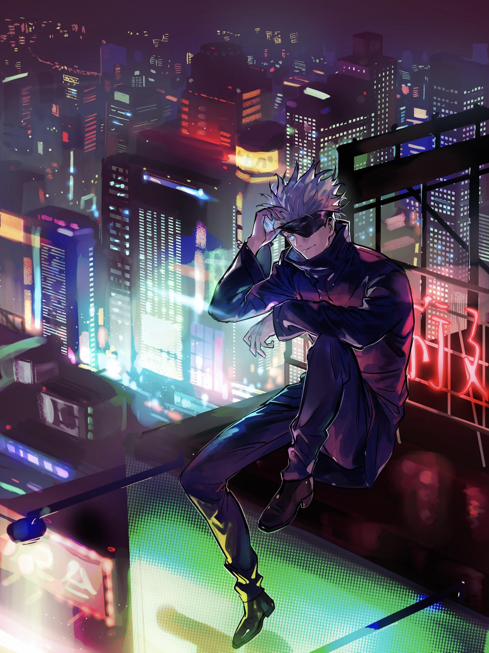 1668x2224 Gojou Satoru Kaisen Anime Image Board