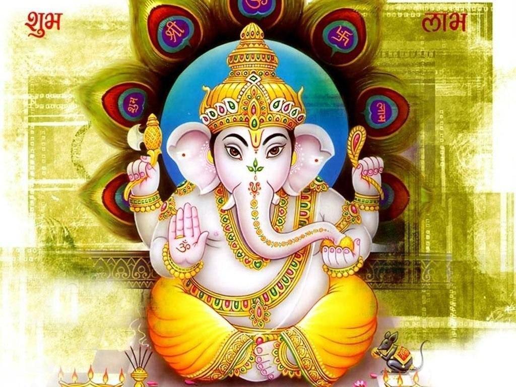 1024x768 Baby Ganesha Wallpaper