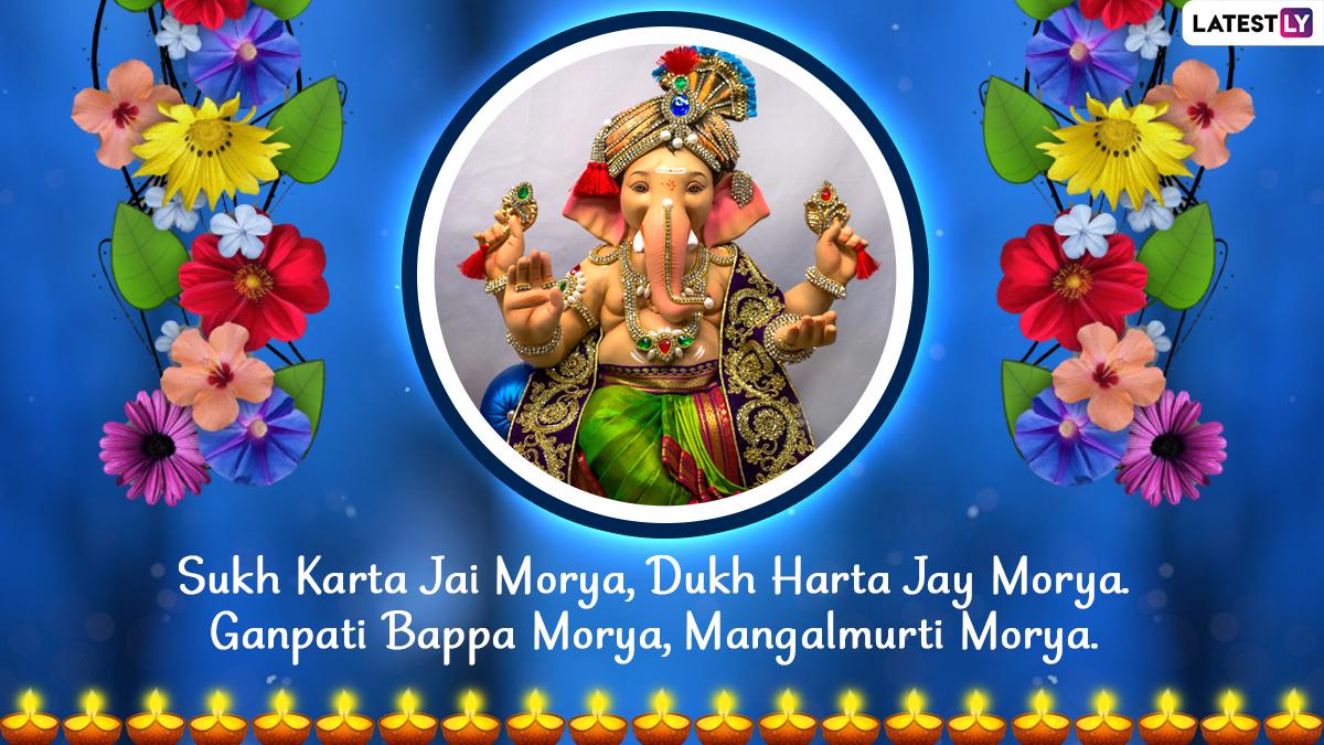 1200x675 Ganesh Chaturthi 2021 Wishes in Hindi & Ganpati Bappa Morya Photo: WhatsApp Greetings, SMS, Lord Ganesha Wallpaper and Facebook Status Messages for Loved Ones