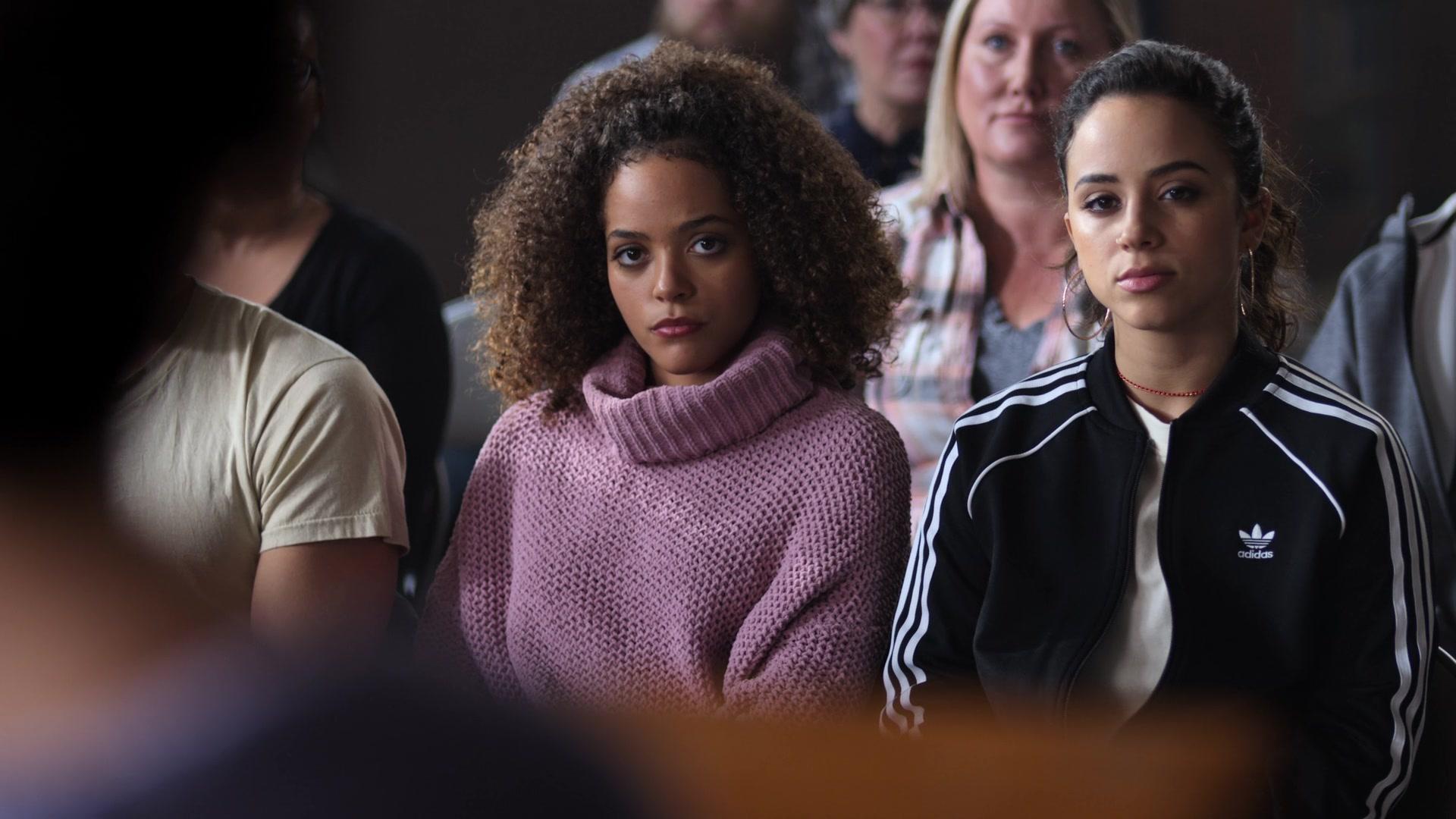 1920x1080 Adidas Bomber Jacket (Black) Worn By Kiana Madeira In Trinkets Episode The Great Escape (2019)