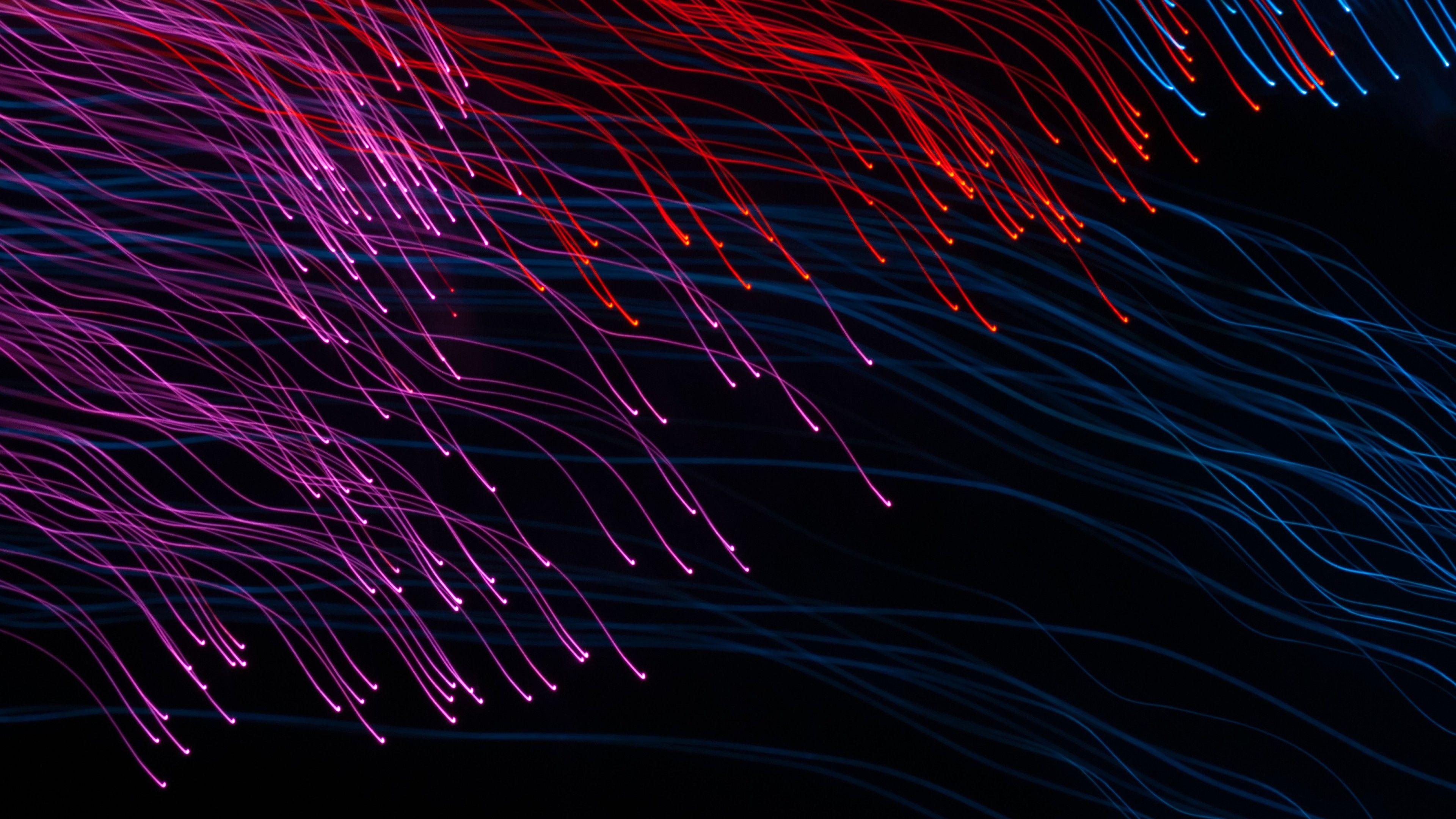 3840x2160 Colorful Dark Background HD Wallpaper