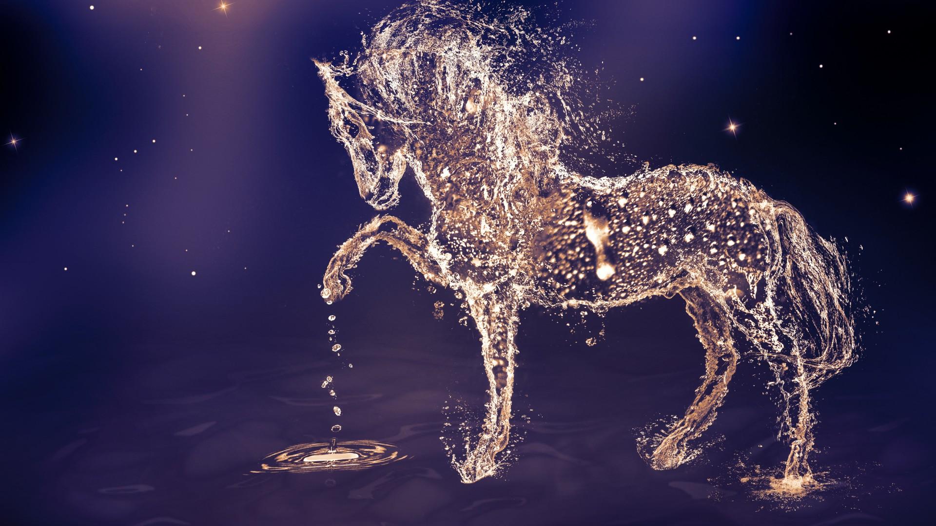 1920x1080 Artistic Water Horse Wallpaper Horse Wallpaper HD