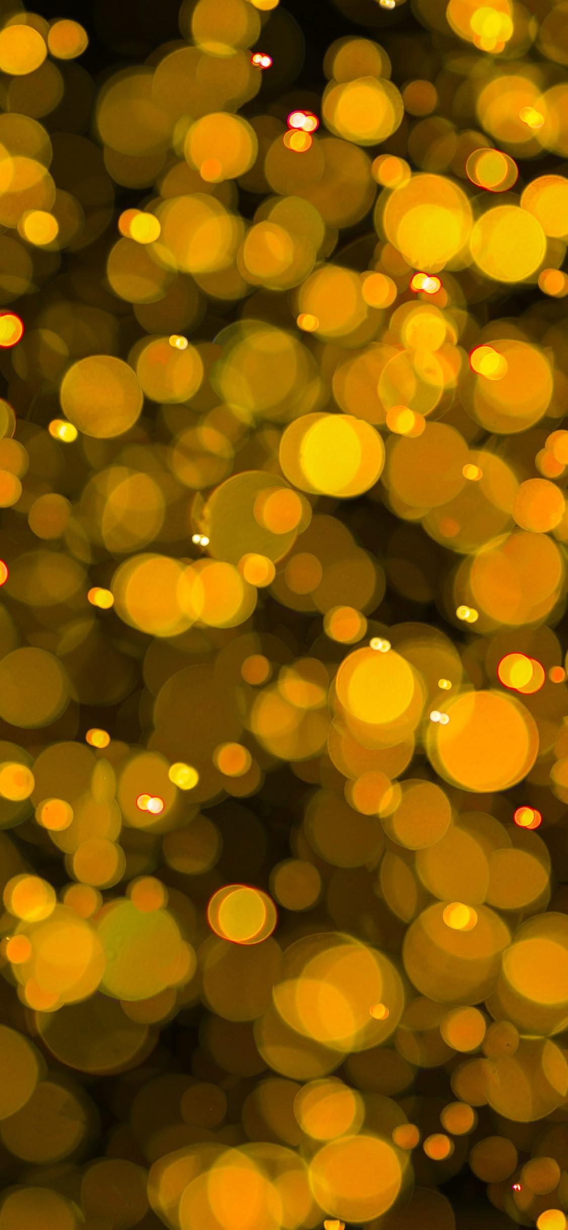 1125x2436 Yellow Light Circles, Shine, Abstract 1242x2688 IPhone 11 Pro XS Max Wallpaper, Background, Picture, Image