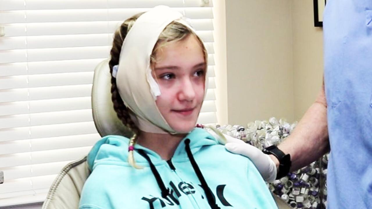 1280x720 11 Year Old Girl Tears Up After Having Plastic Surgery To Fix Protruding Ears