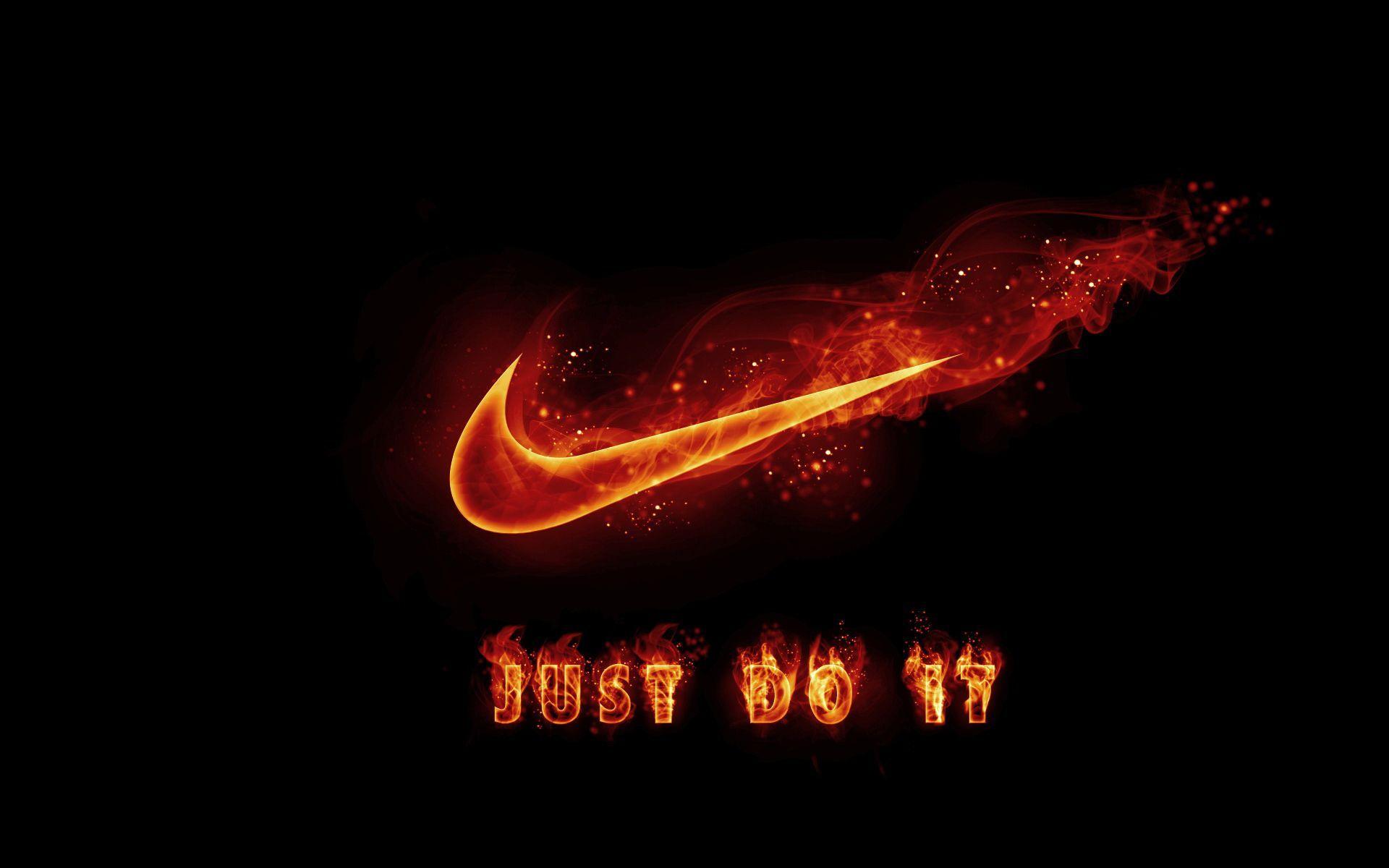 1920x1200 Fire Nike Wallpaper