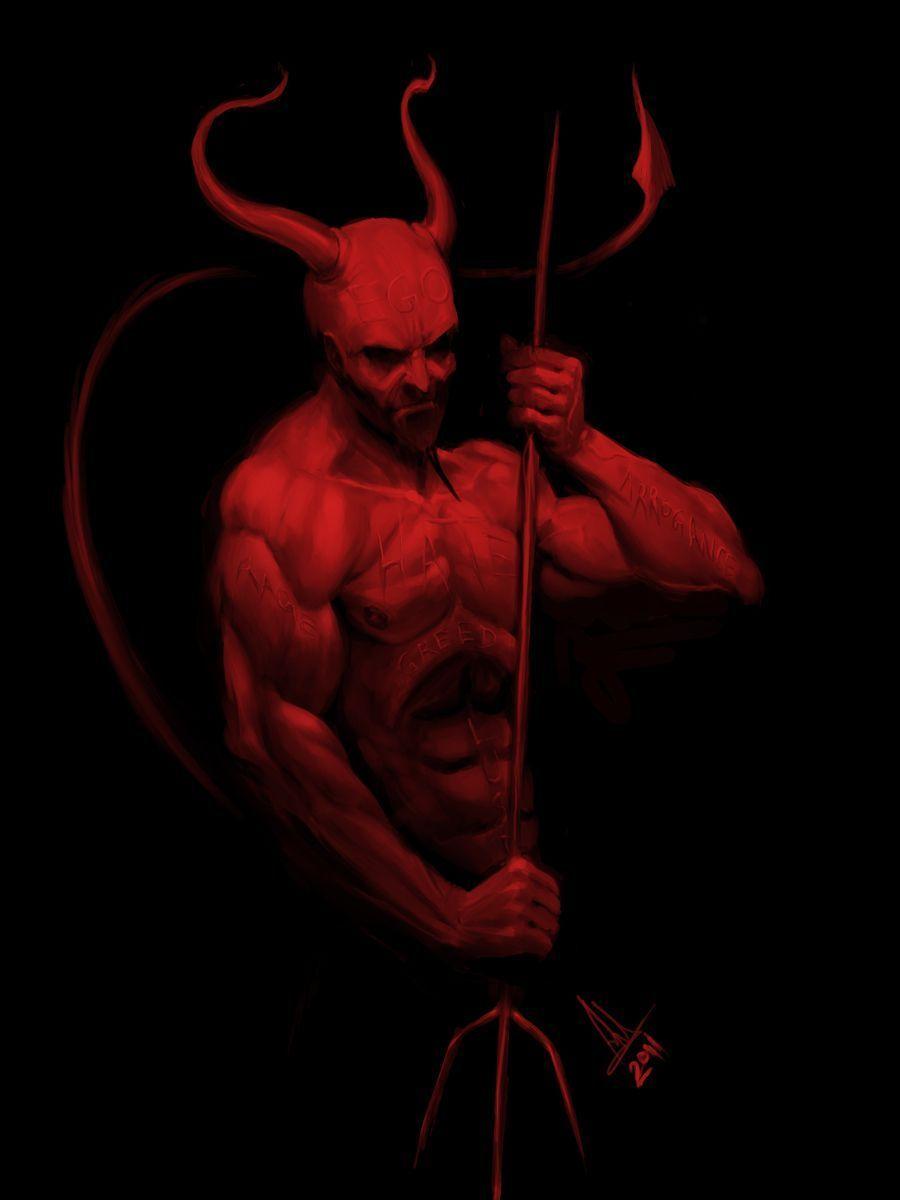 900x1200 Devil Phone HD Wallpaper
