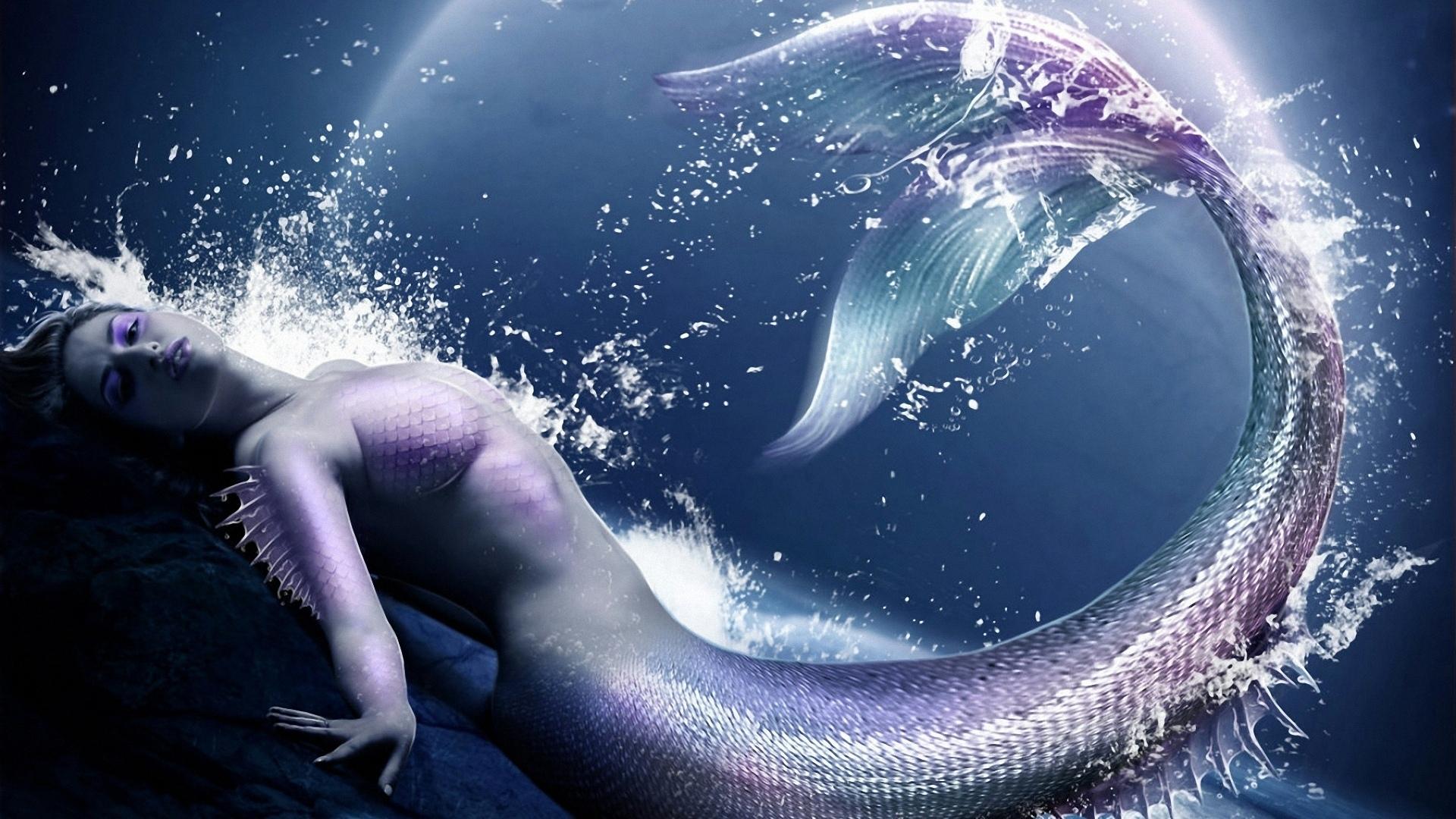 1920x1080 1920x1080 tail, art, mermaid, fantasy, orina kafe, girl, scales