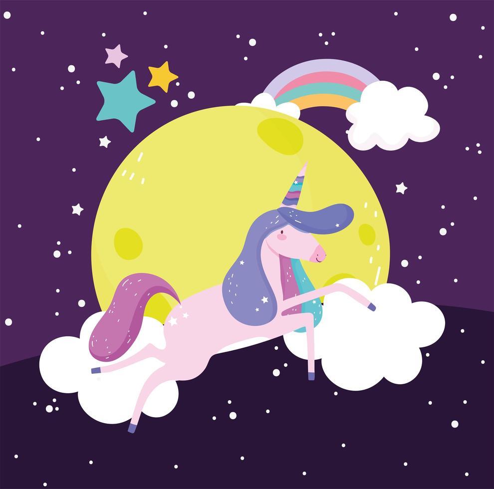 990x980 unicorn moon cartoon