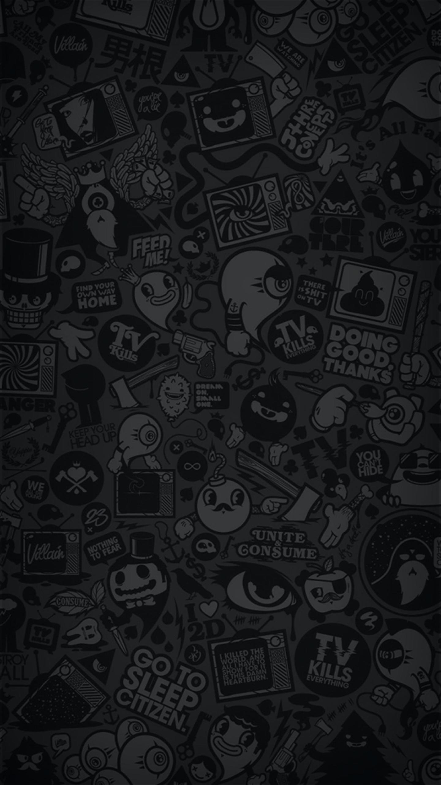 1440x2560 Dark Cartoon Wallpaper