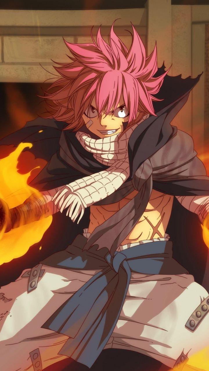 720x1280 Anime boy, red head, Natsu Dragneel, 720x1280 wallpaper. Anime, Anime wallpaper, Wallpaper