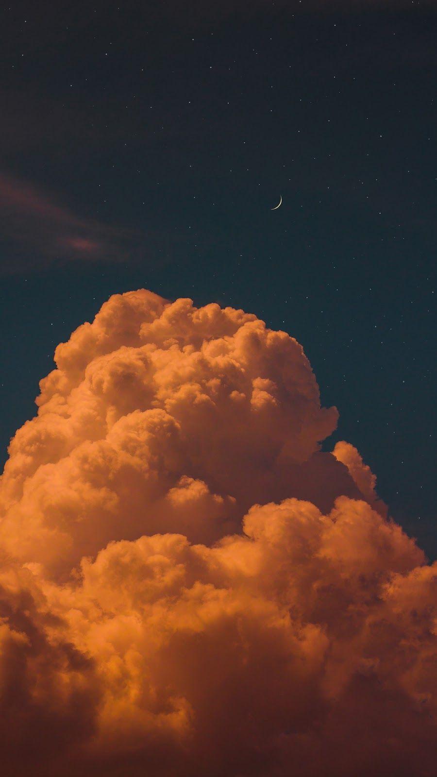 900x1600 Brightest star in the night sky. Cloud wallpaper, Sky aesthetic, Aesthetic pastel wallpaper