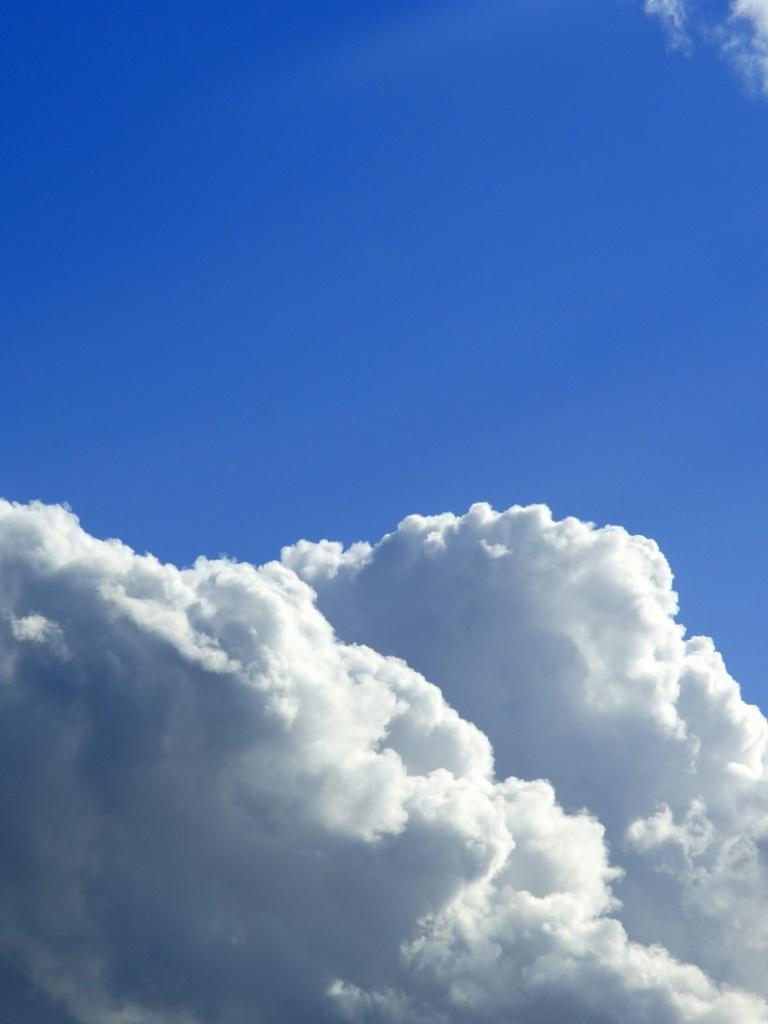 768x1024 Blue Sky Clouds, star, starry, ceiling iPad wallpaper