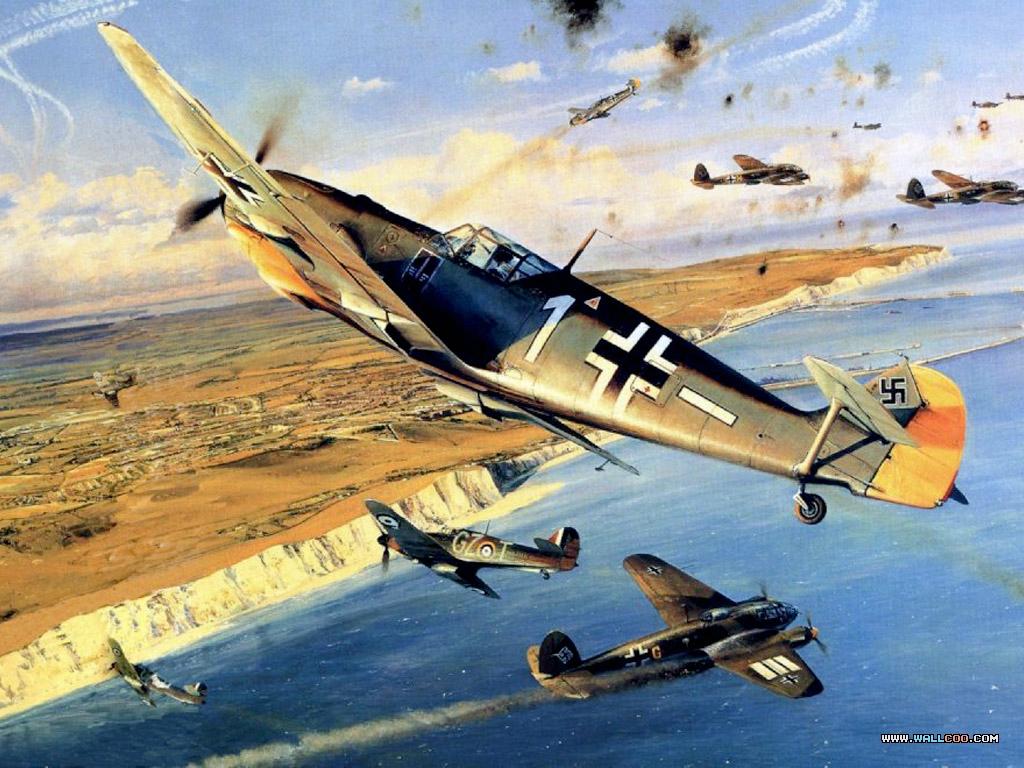 1024x768 Air Combat Paintings (Vol.02) : Aviation Art of World War II, Air Combat Aircraft paintings 1024x768 NO.9 Desktop Wallpaper