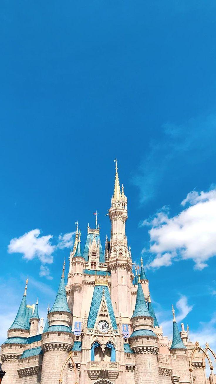736x1309 Cinderella's castle.::Click here to download cinderella wallpaper. Disney background, Cinderella wallpaper, Disney phone wallpaper