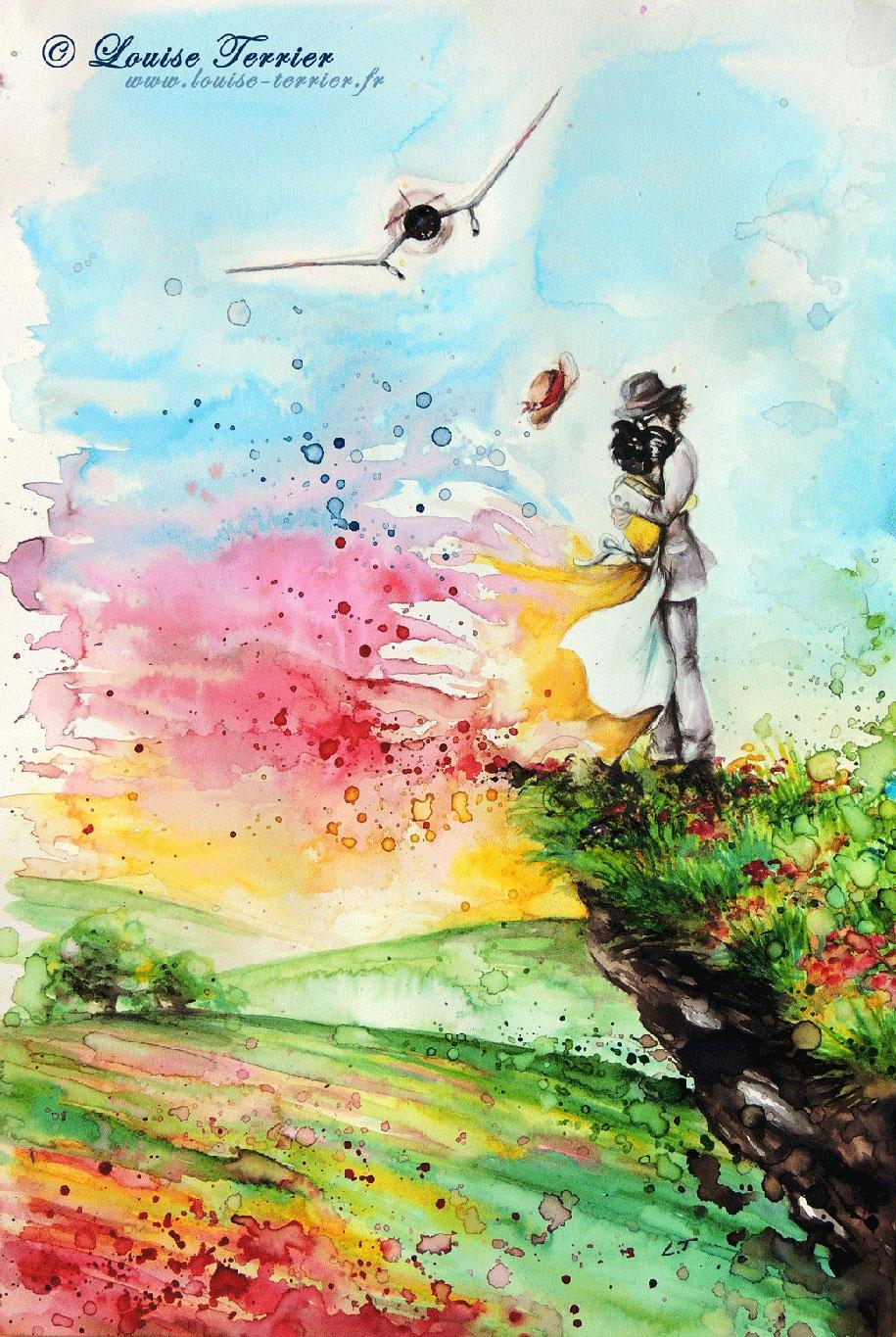 915x1365 Hayao Miyazaki Paintings Studio Ghibli Fan Art Louise Ghibli Fan Art