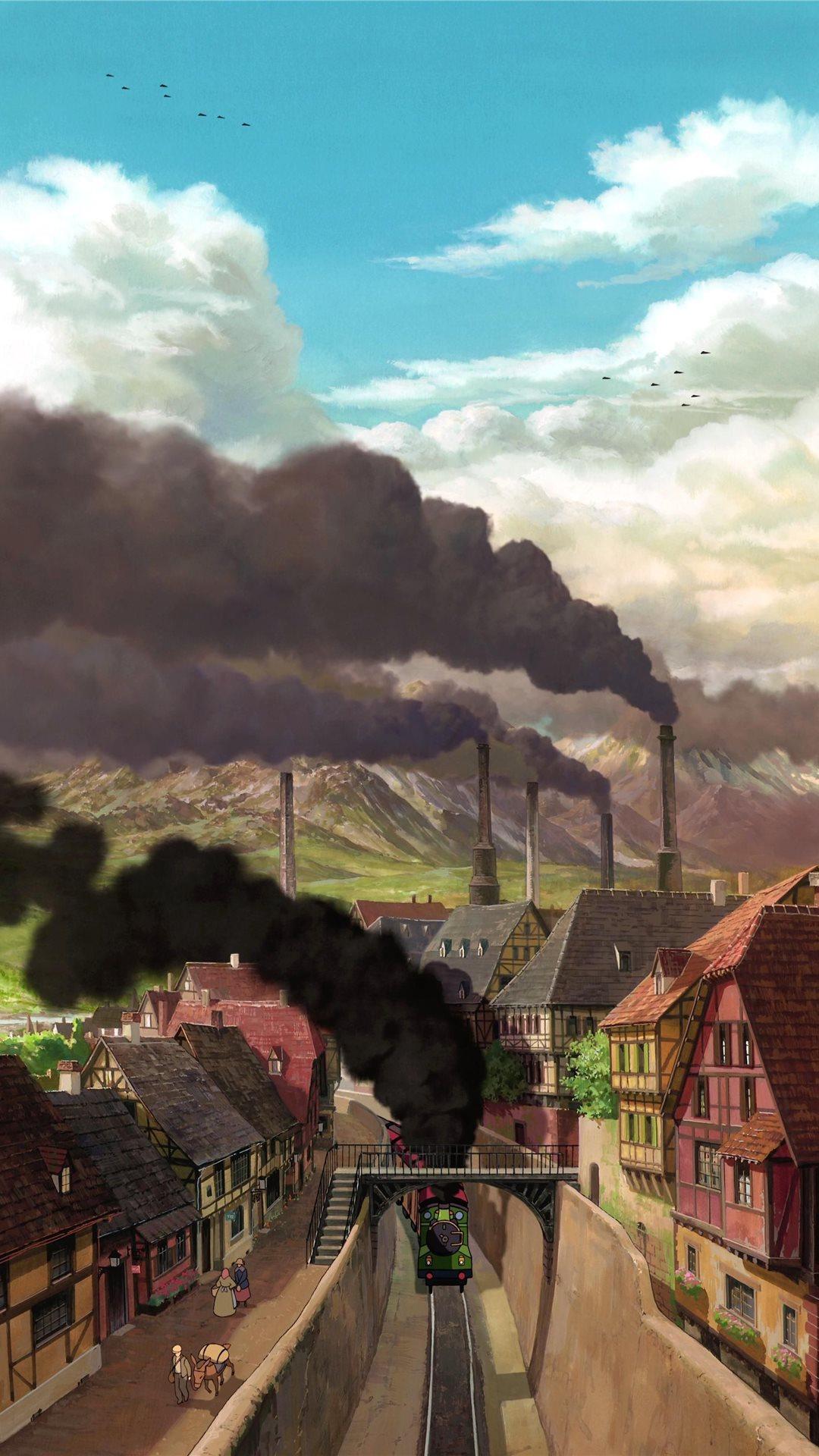 1080x1920 Studio Ghibli Scenery Top Free Studio Ghibli iPhone SE Wallpaper Free Download