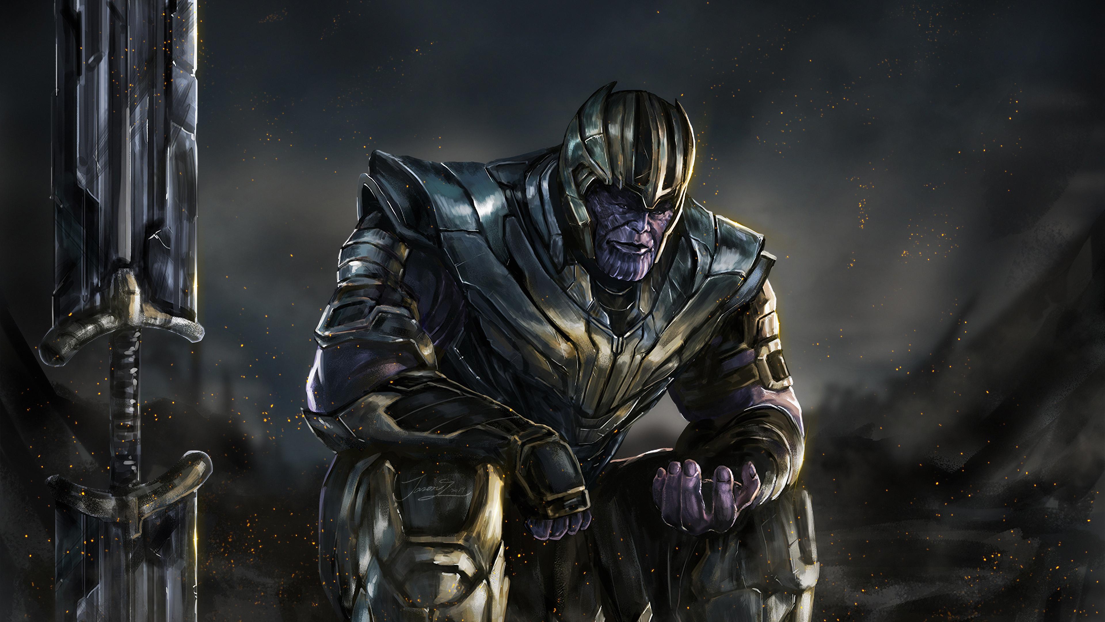 3840x2160 Wallpaper 4k Thanos New Art 2019 Wallpaper