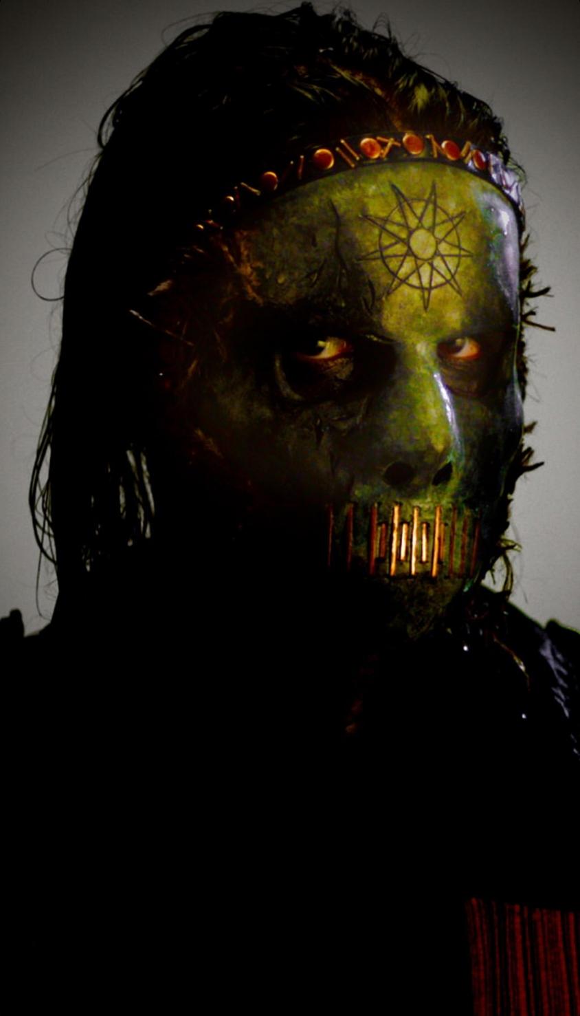 844x1477 Slipknot's New Masks: See Striking Solo Photo of Band's Latest Makeover