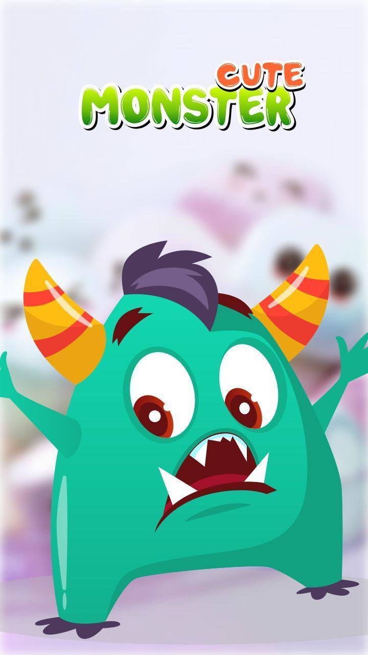 720x1280 Cute Monster Background