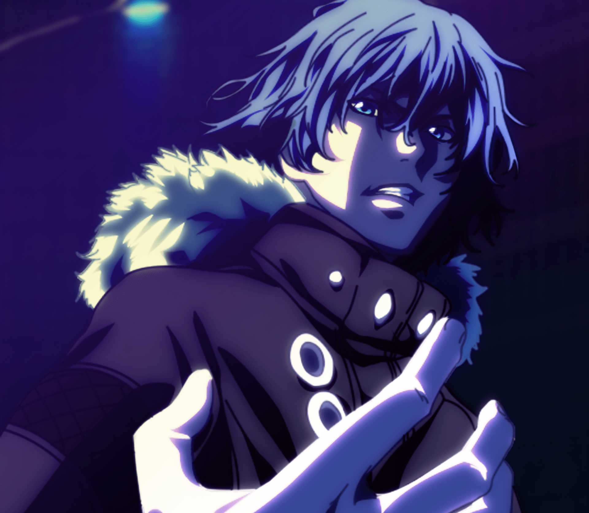 1920x1672 Boy, Anime, Night, Tokyo Ghoul, Blue Hair, Blue Eyes, Ayato Kirishima wallpaper