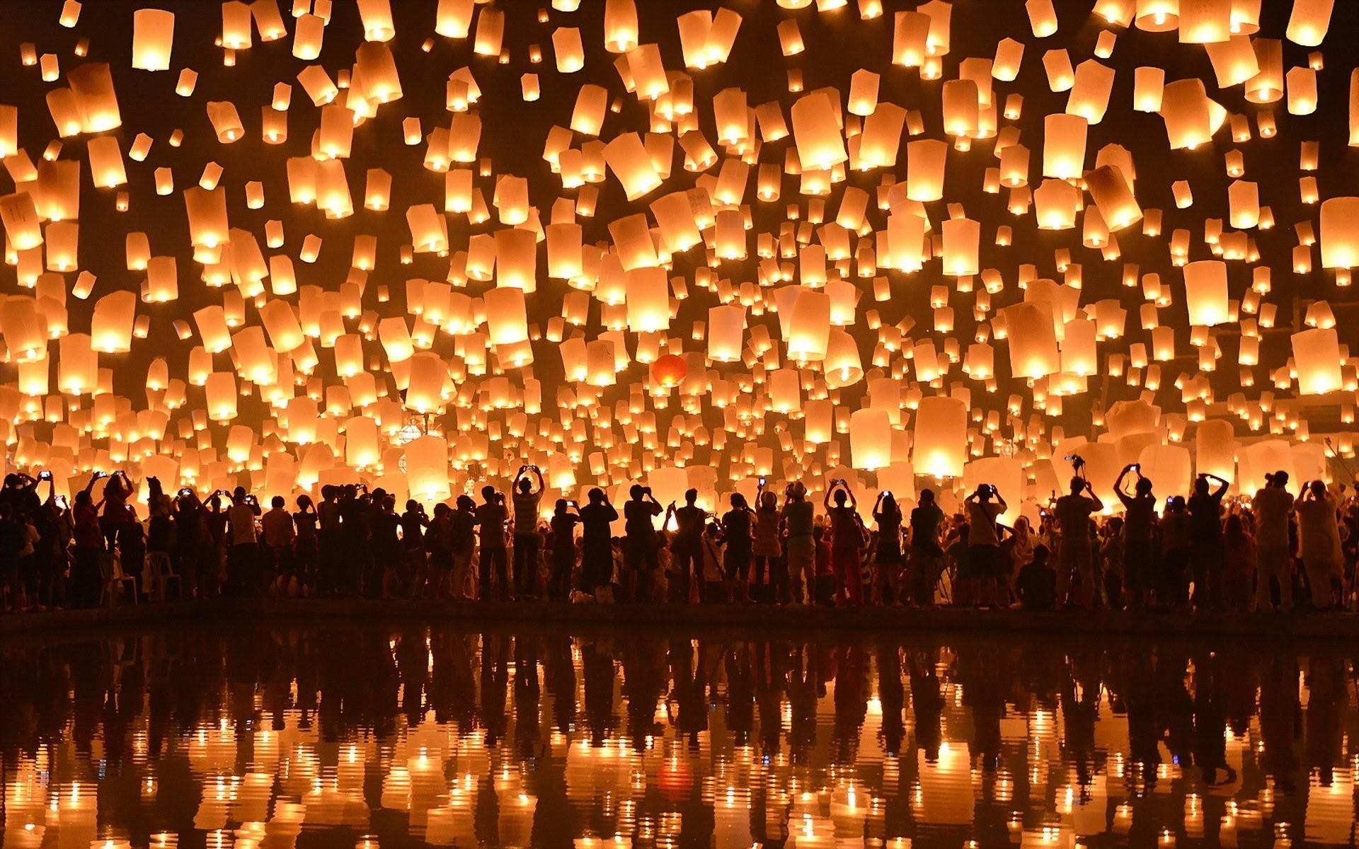 1920x1200 Aesthetic Sky Lantern Wallpaper iPhone Wallpaper Portal