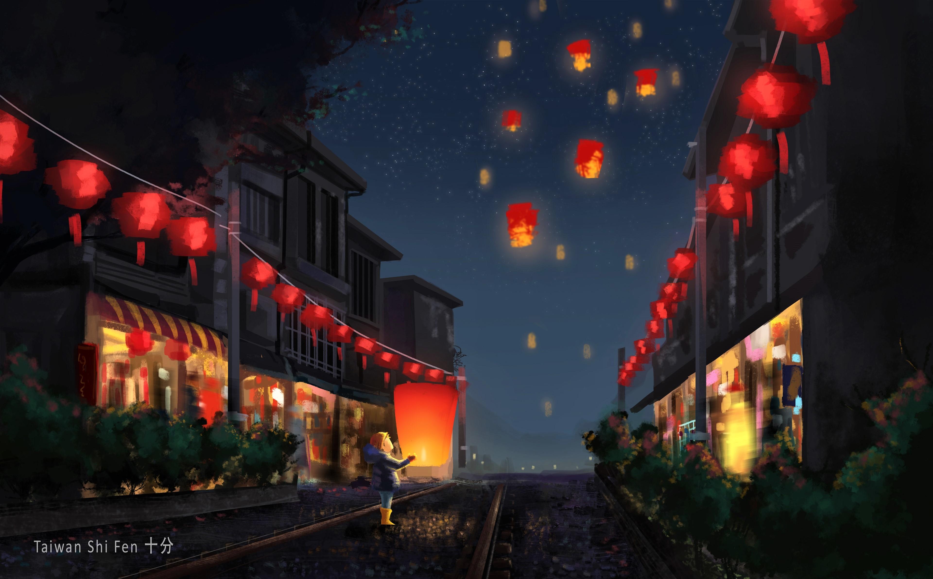 3840x2385 Chinese Lanterns Wallpaper
