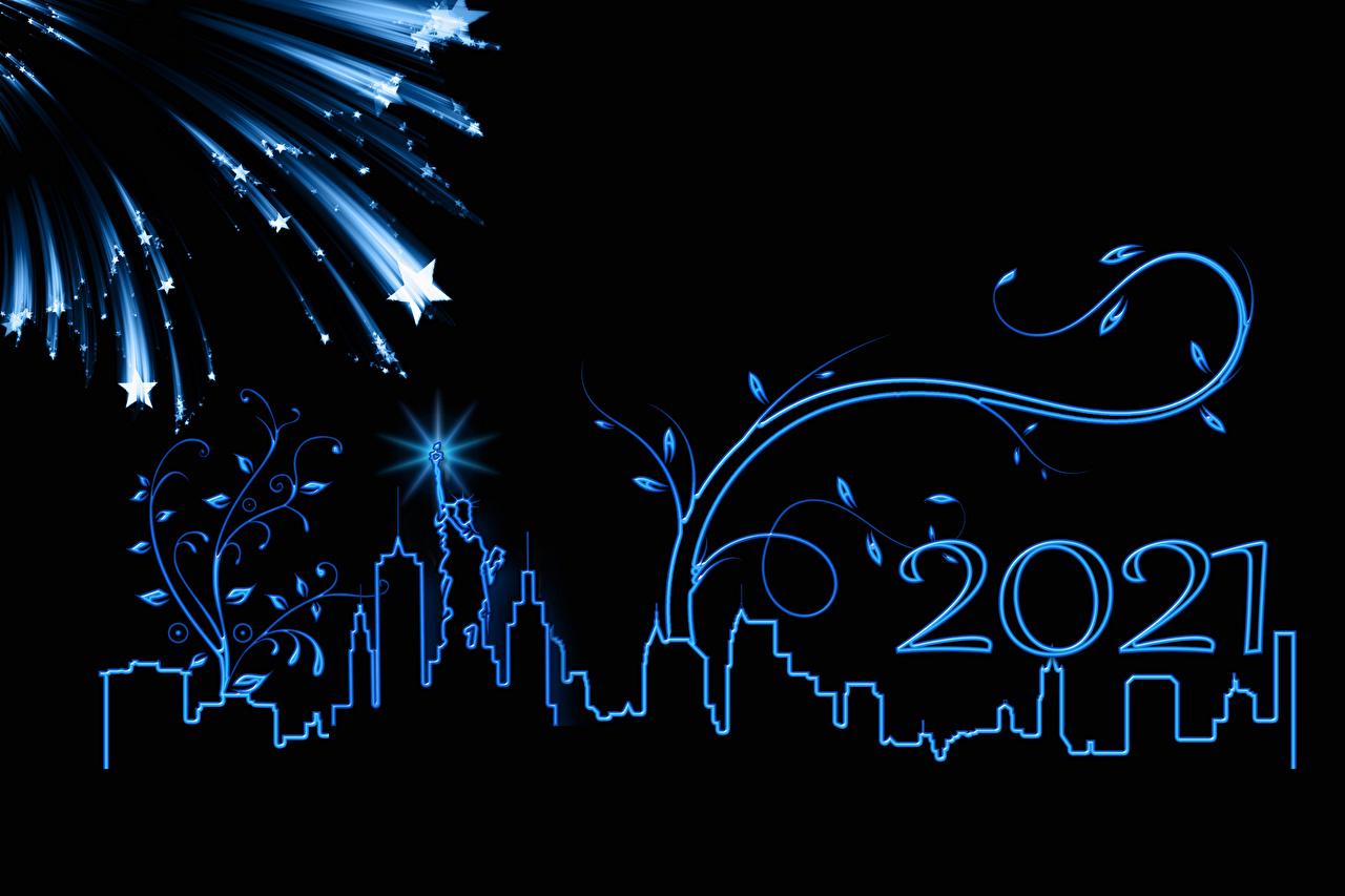 1280x853 Desktop Wallpaper New York City New year Fireworks little stars