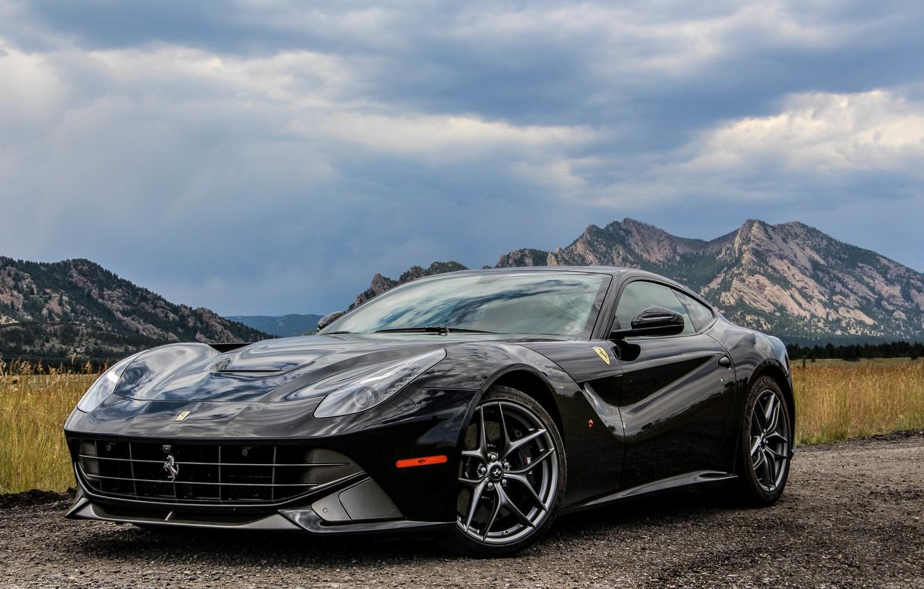 1332x850 Wallpaper ferrari, black, f berlinetta image for desktop, section ferrari