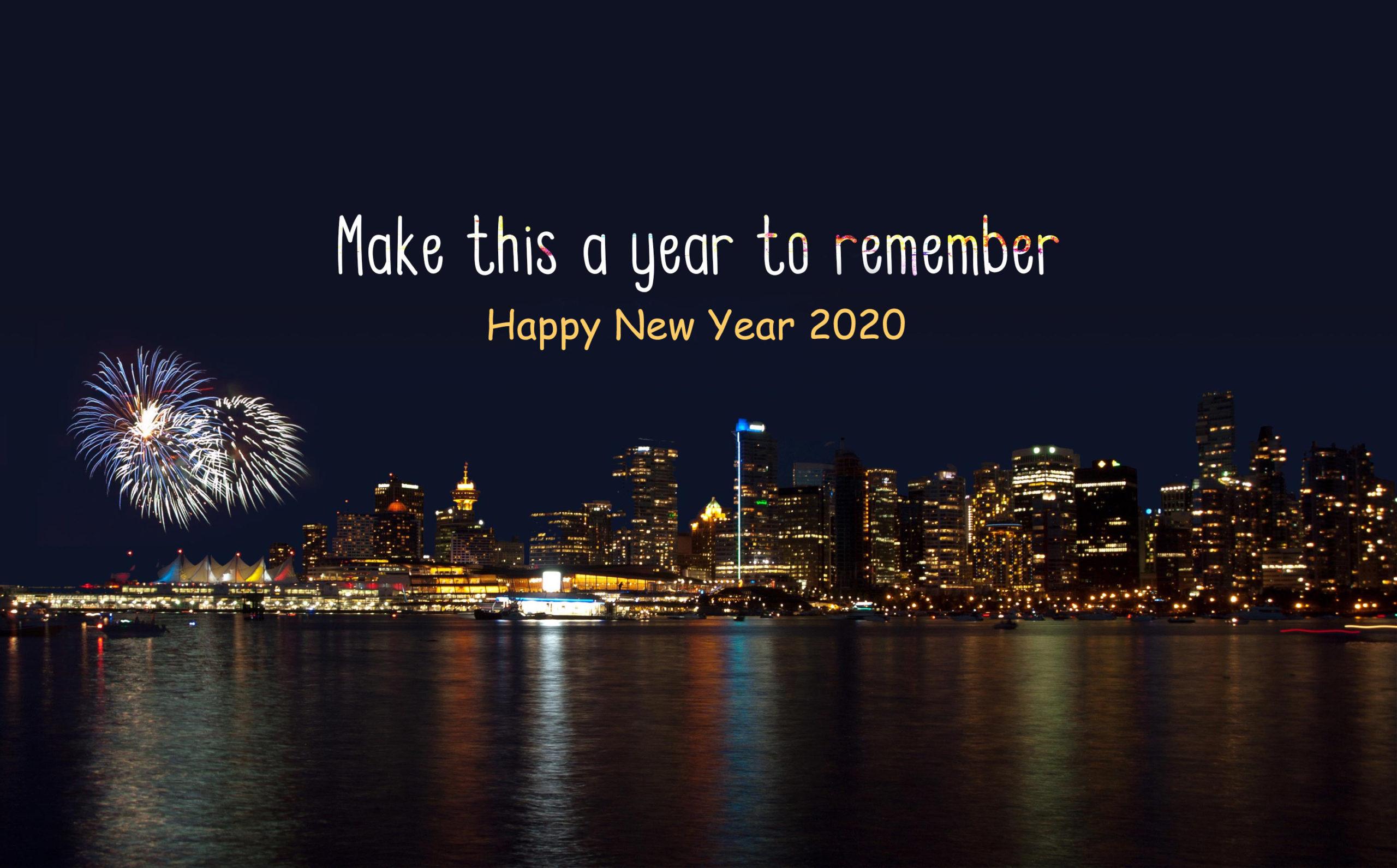 2560x1591 Fireworks Happy New Year 2020 Wallpaper High Quality Picture