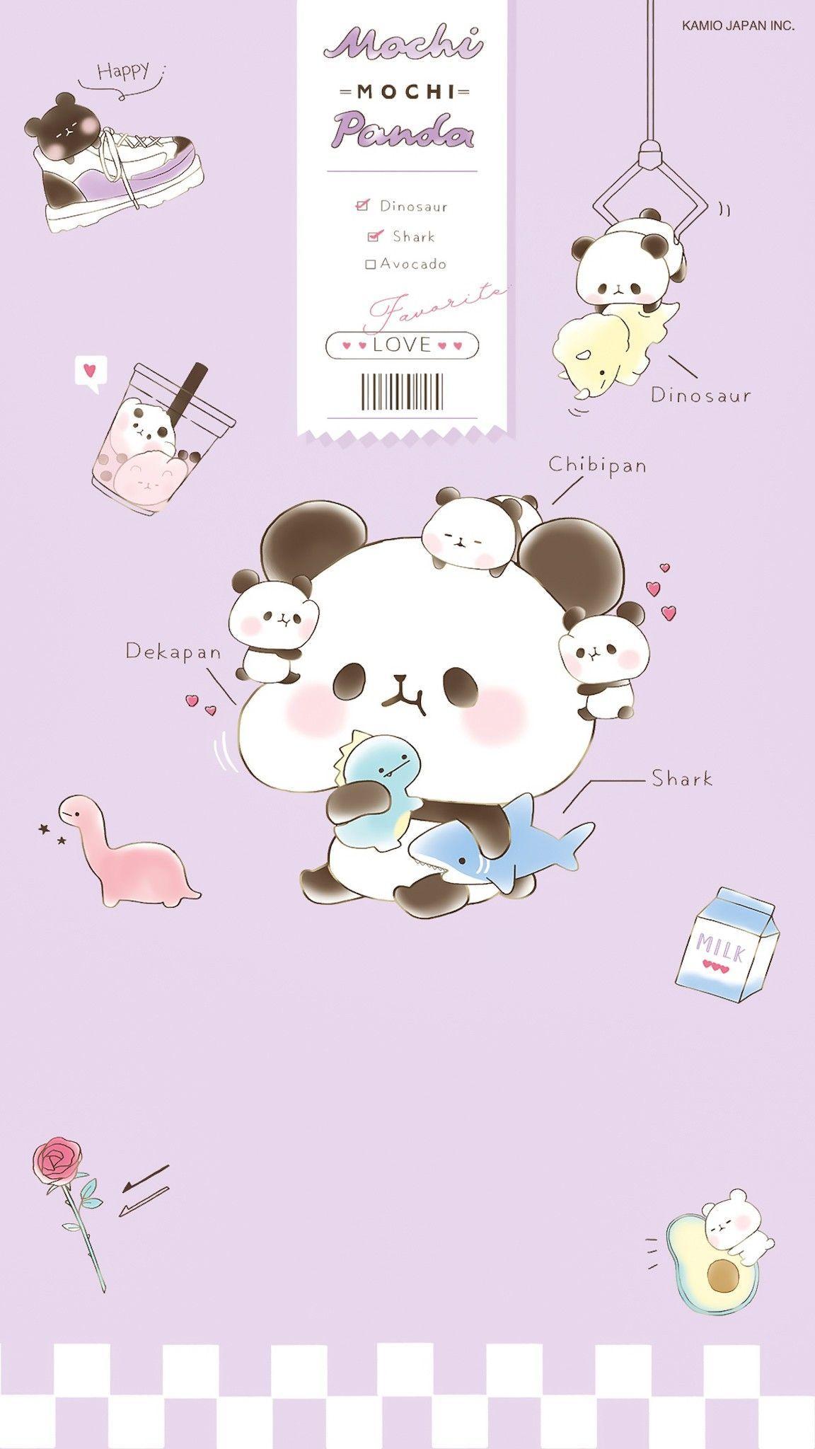 1152x2048 Mochi Panda Wallpaper