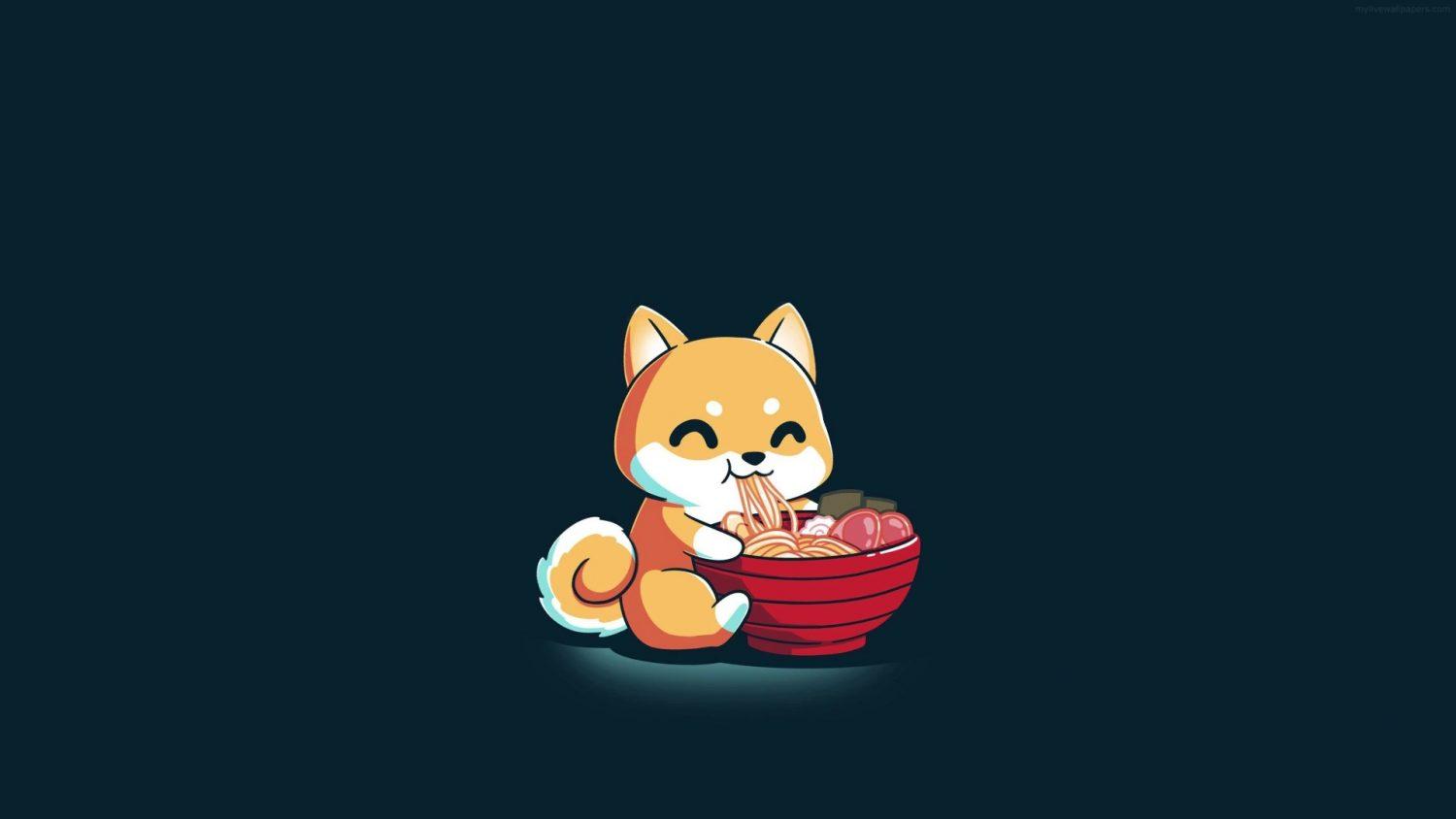 1500x844 Shiba Inu Japanese Ramen Live Wallpaper