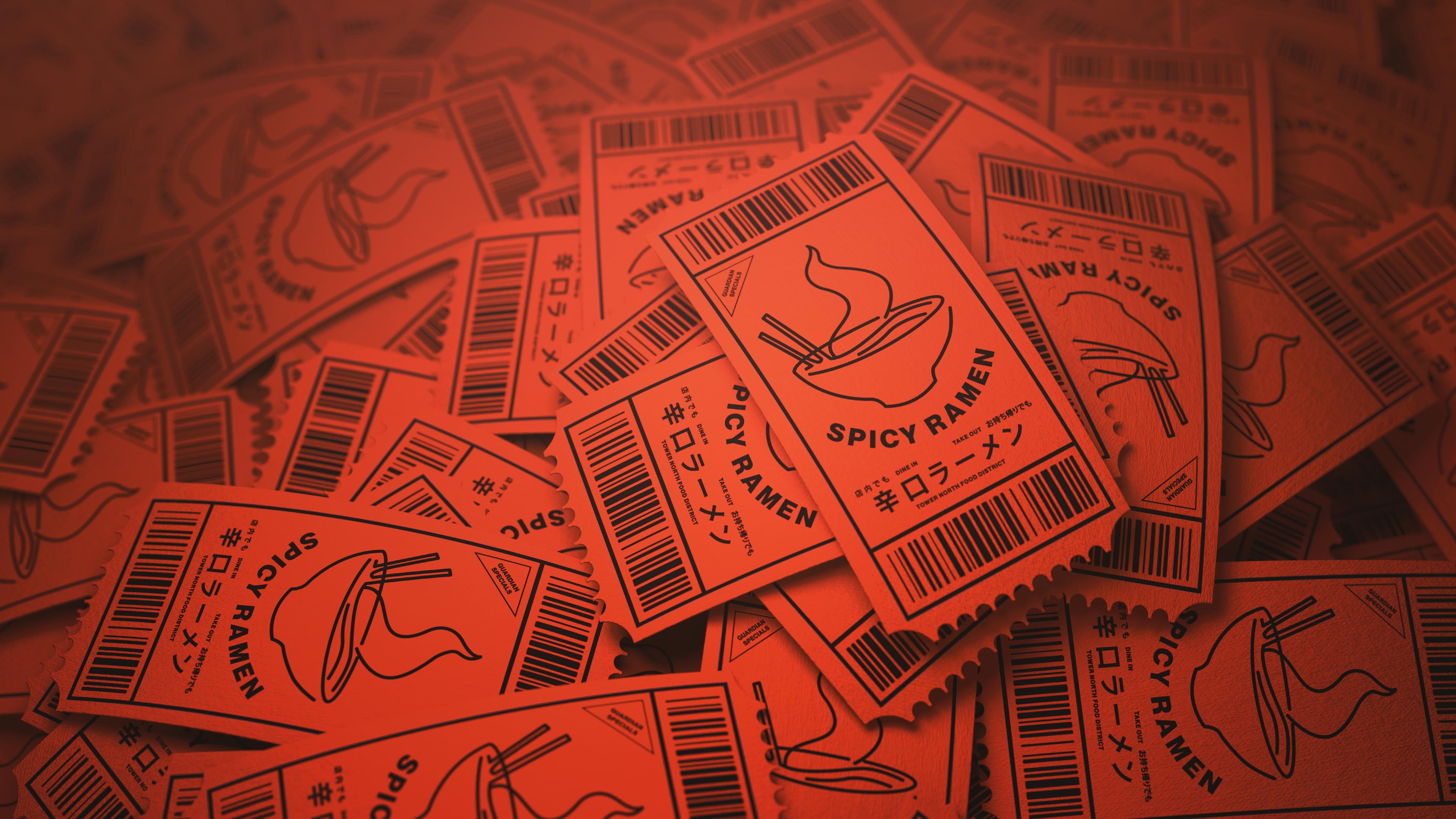 3840x2160 Red Spicy Ramen: wallpaper