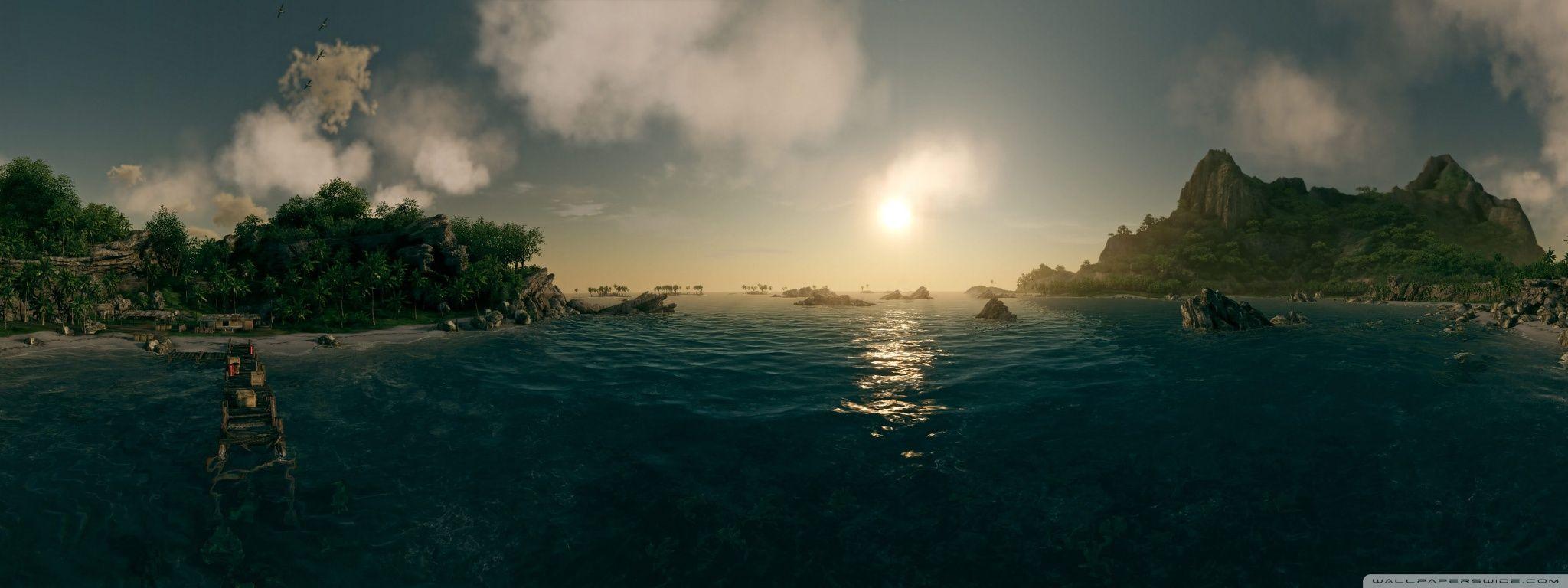 2048x768 Deep Ocean Wallpaper