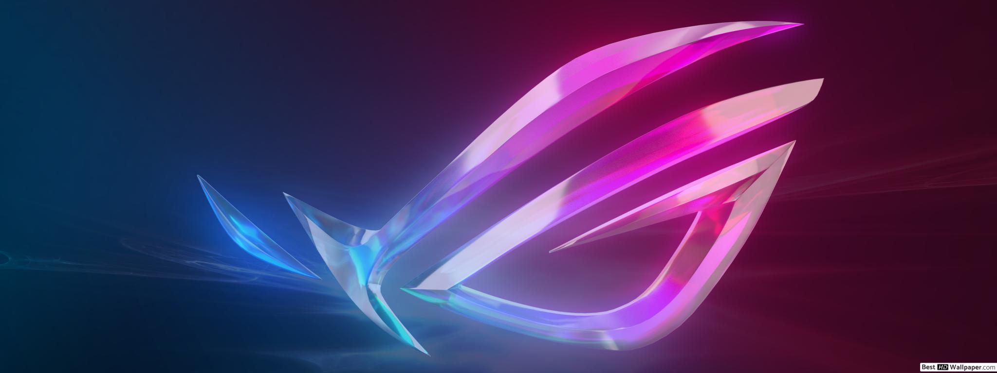 2048x768 Asus ROG (Republic of Gamers) LOGO HD wallpaper download