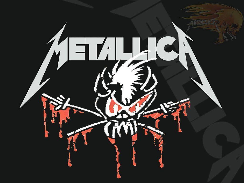 1024x768 Metallica Logo Wallpaper