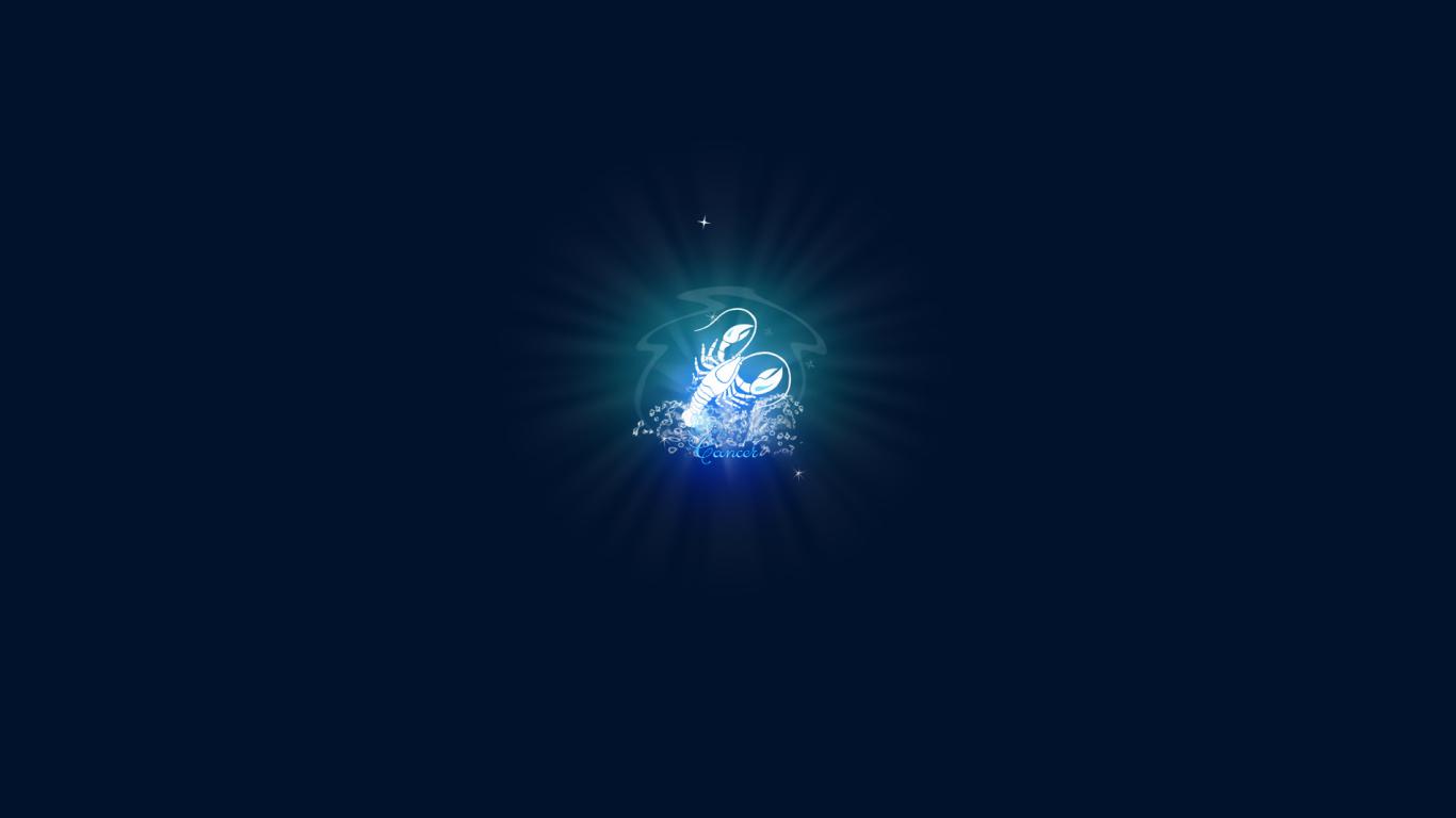 1366x768 Zodiac sign cancer Desktop wallpaper 1366x768
