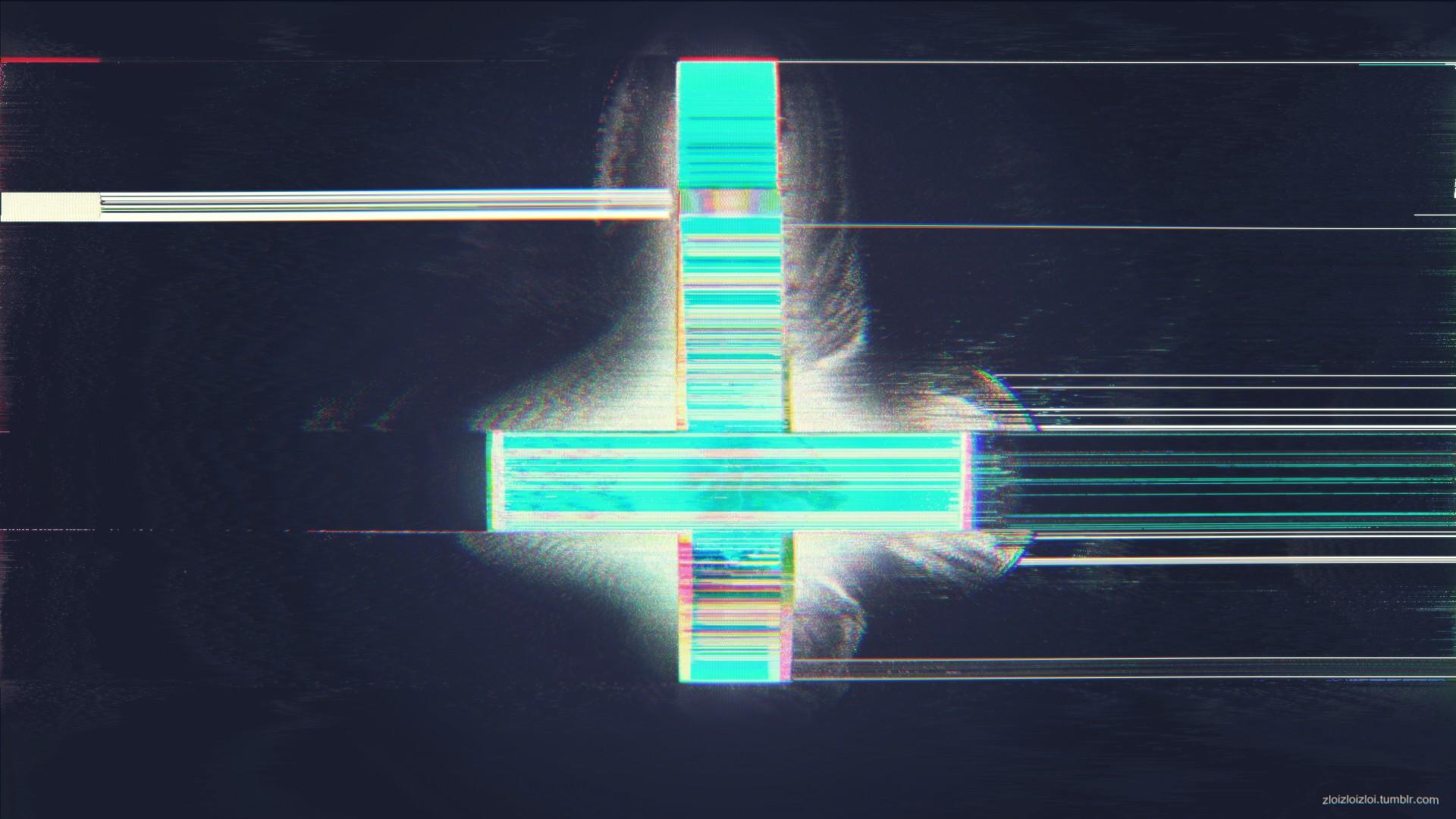 1920x1080 glitch art, LSD, Cross, Satanic, Symbols Wallpaper HD / Desktop and Mobile Background
