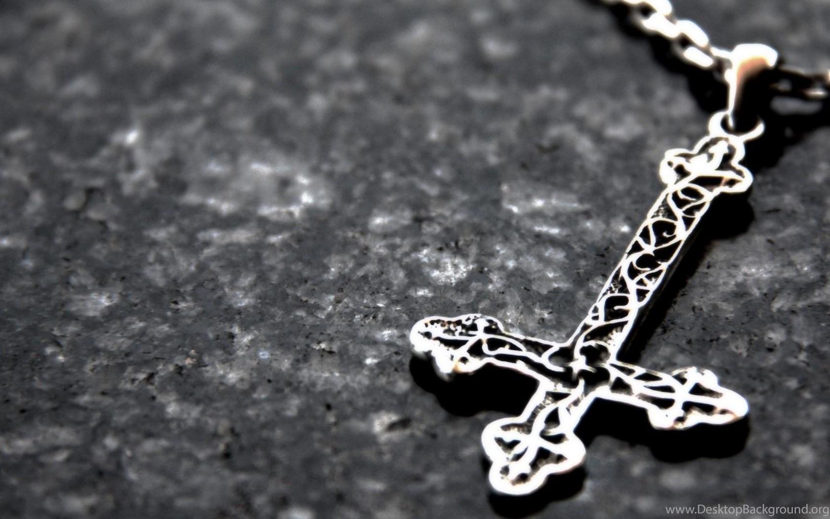 1680x1050 Cross Dark Satan Chains Inverted Jesus Satanic Wallpaper Desktop Background