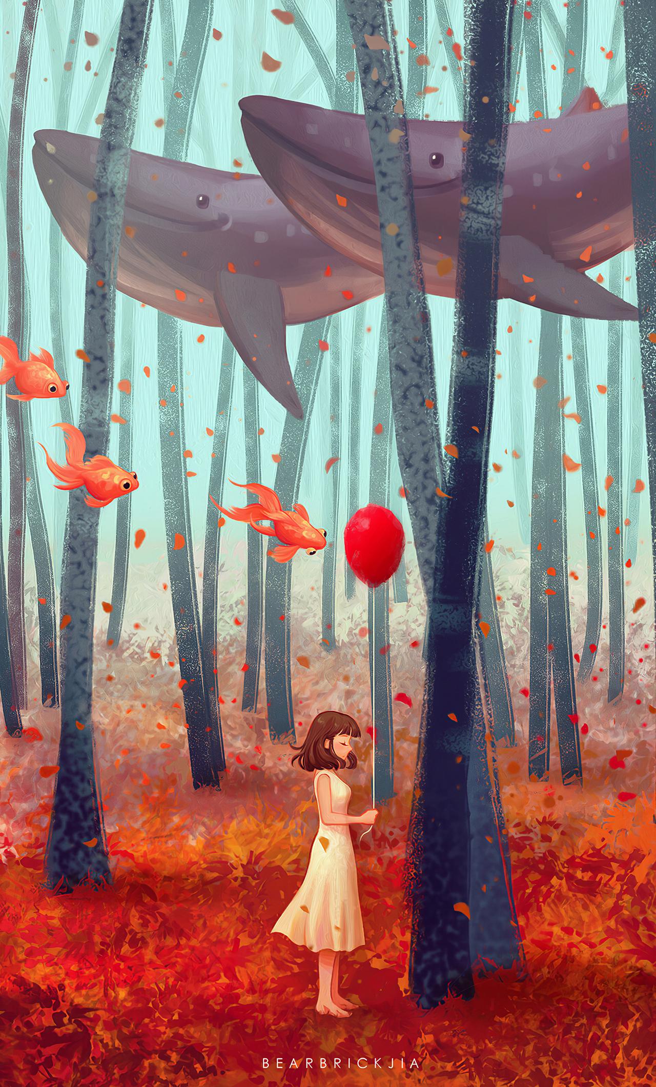 1280x2120 Autumn Dream Girl 4k iPhone HD 4k Wallpaper, Image, Background, Photo and Picture